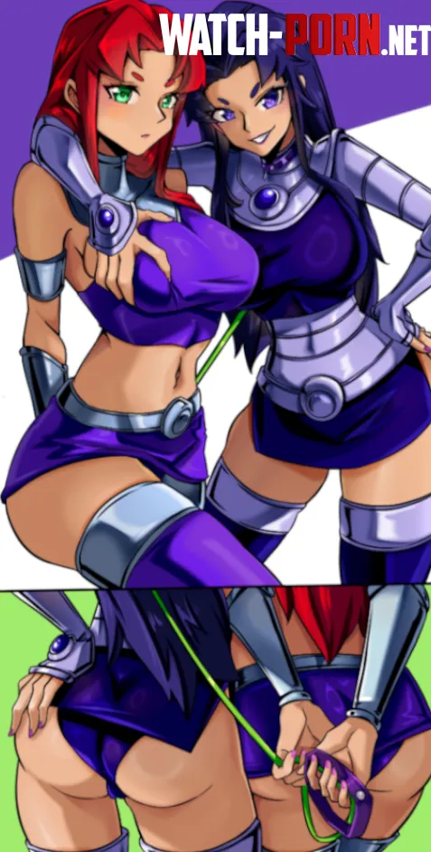 Starfire and Blackfire (jr_pulse) [Teen Titans] by 11dayslater