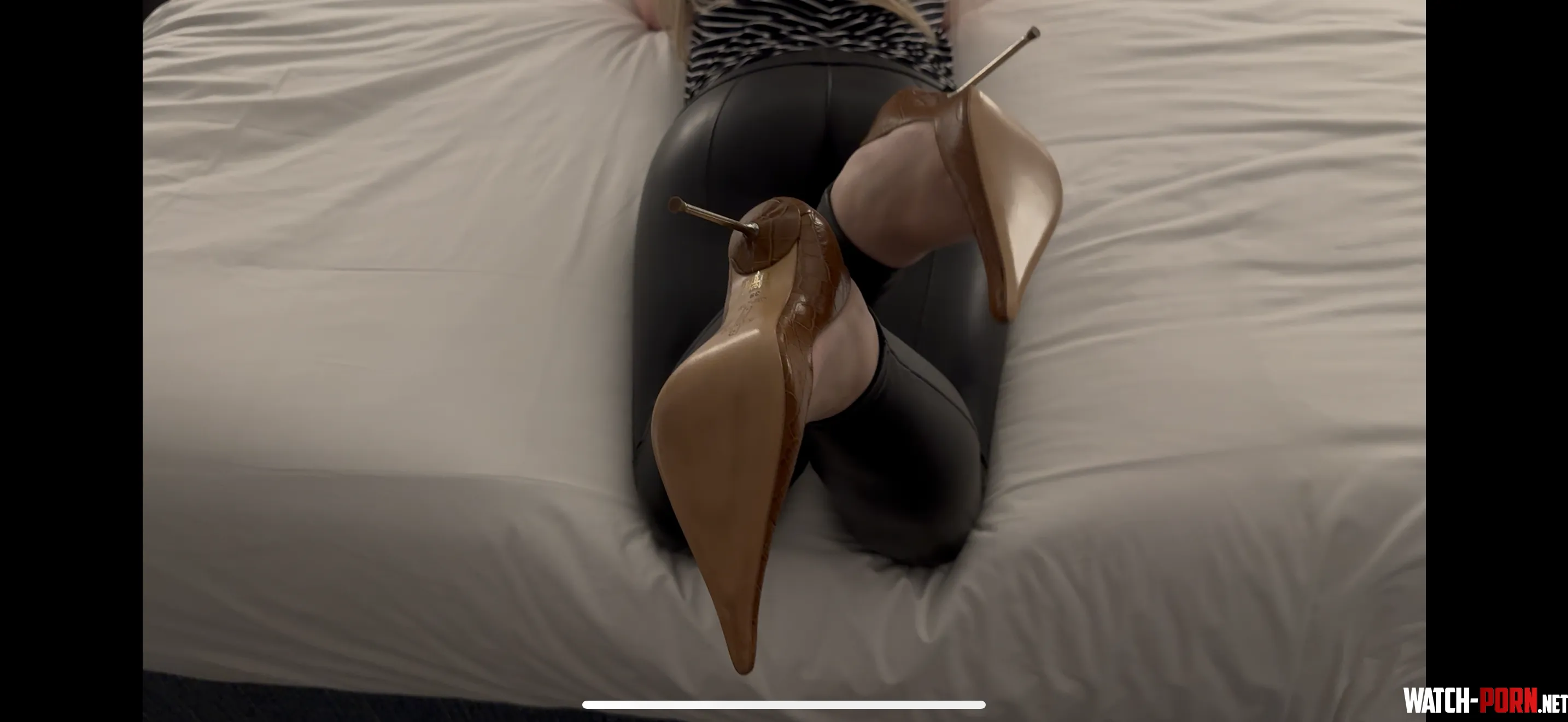 Custom leather and razor-sharp heels, would you call this power dressing or temptation in disguise? by heeledobsession