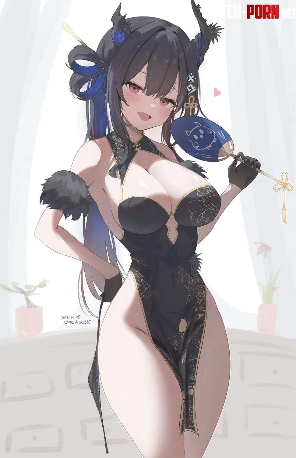 Nerissa in China dress [hololive] (vanillafox2035) by NautyNautilus