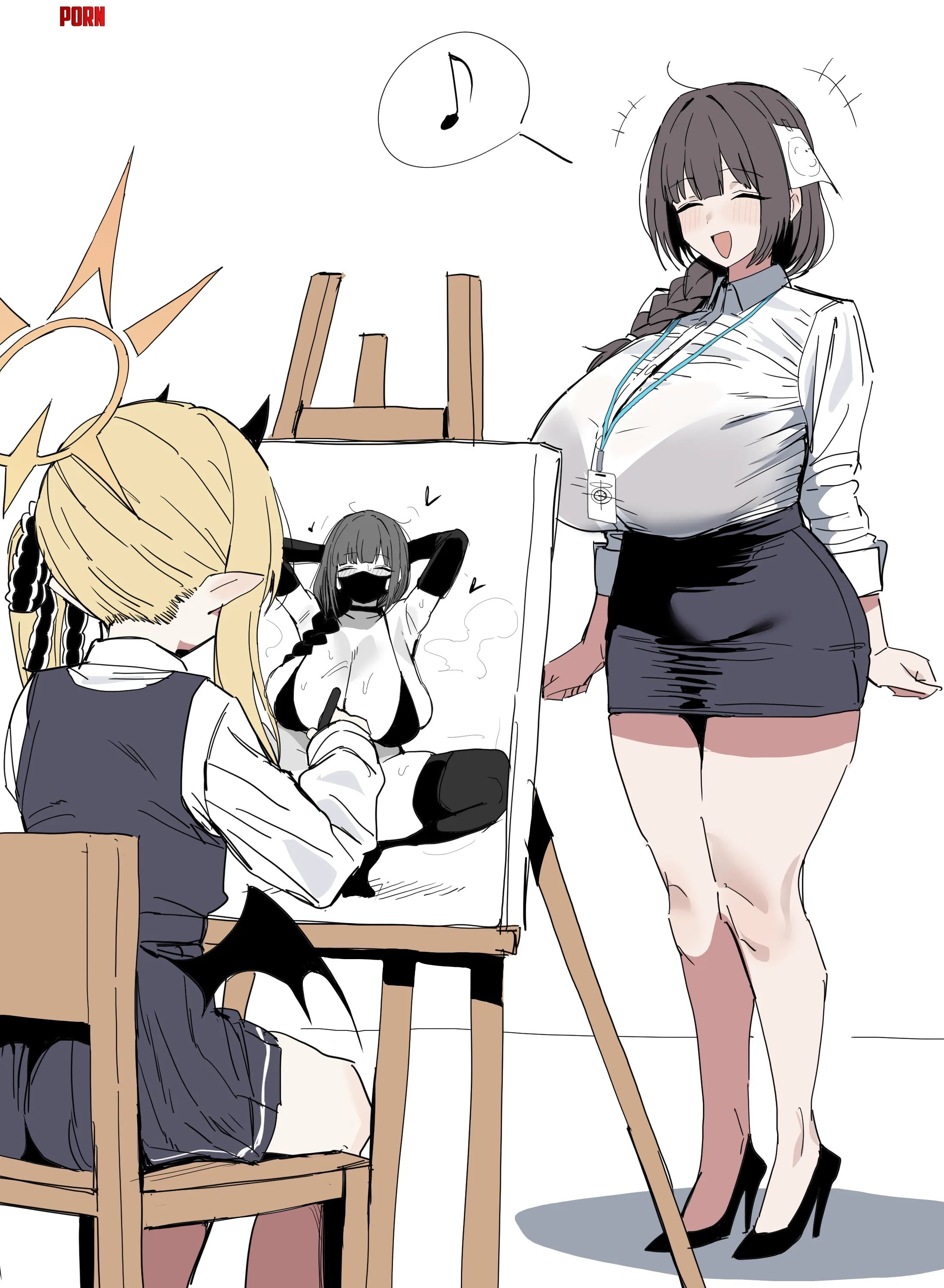 Sensei was happy to pose for her (xipa) by Da_Darius