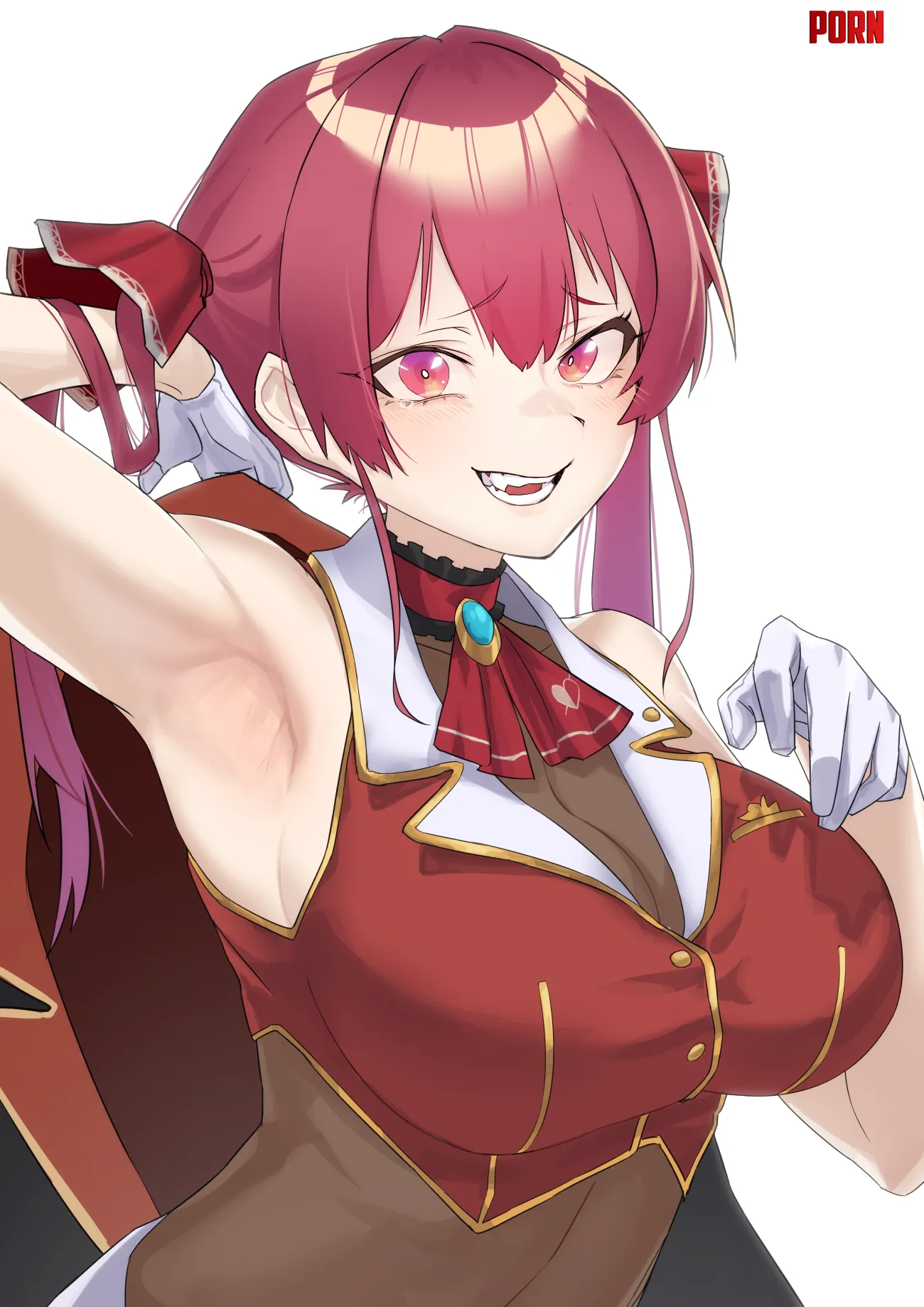 Houshou Marine's smooth armpussy (haishima_LoV) by Level-Ad5048