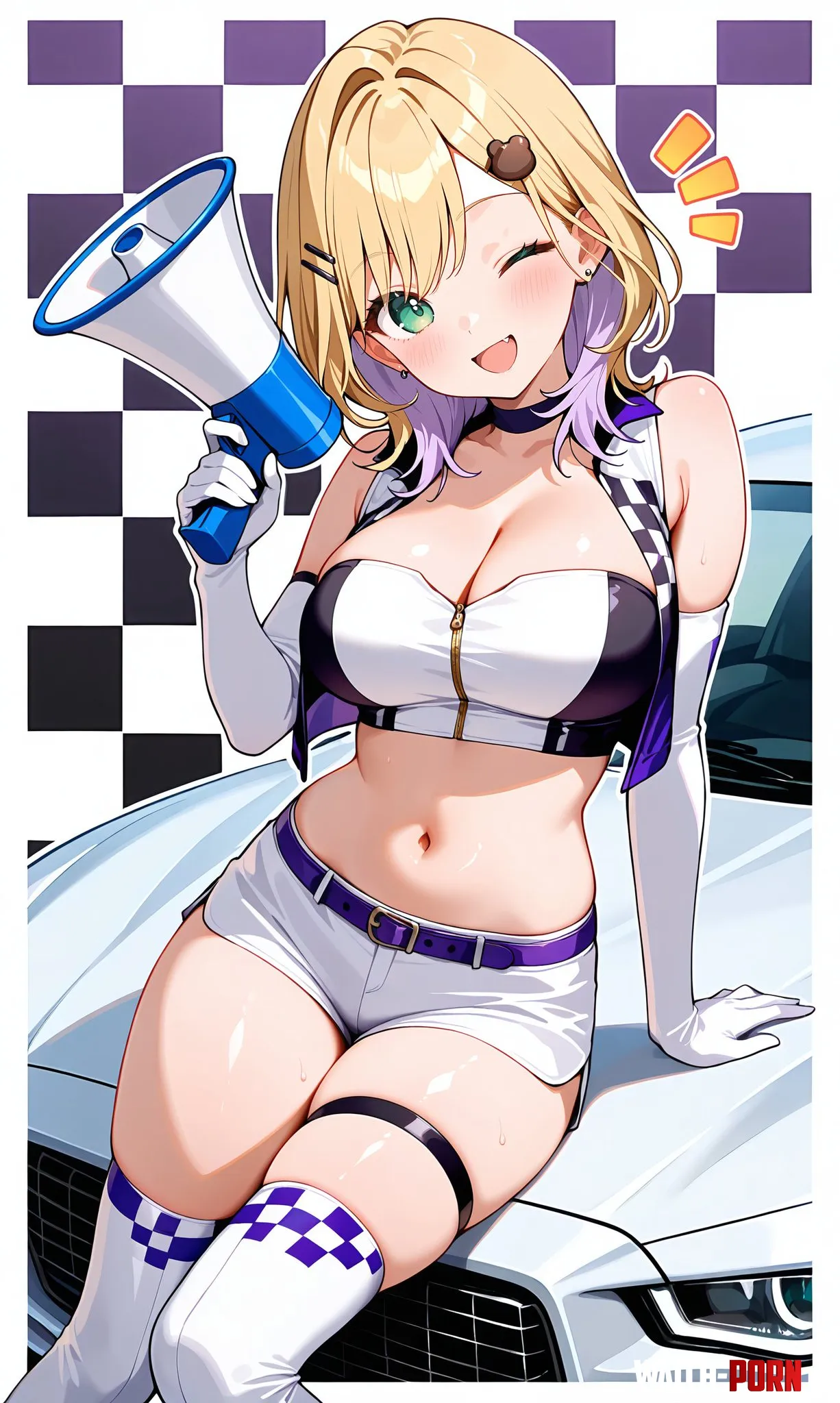 Race Queen Kurumi [VSPO] by WoolsonDaSheep