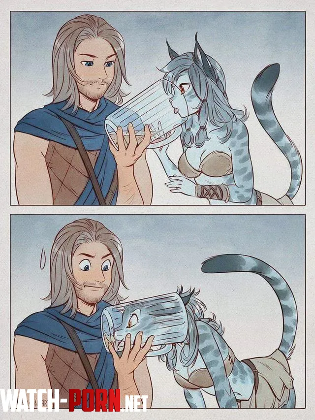 A kajhiit being adorable by pastel_lure