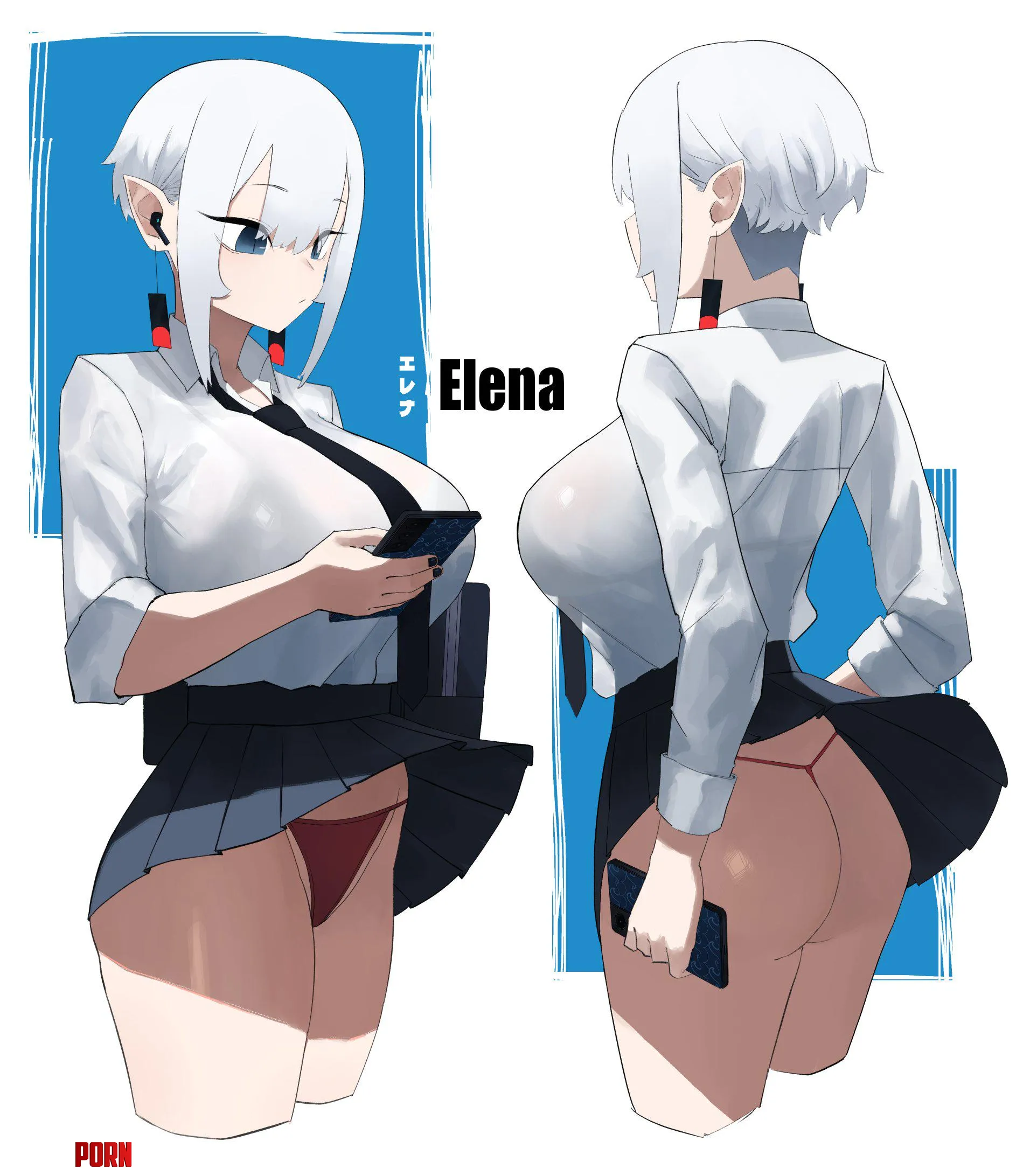 Elena skirt flip by freyhstart