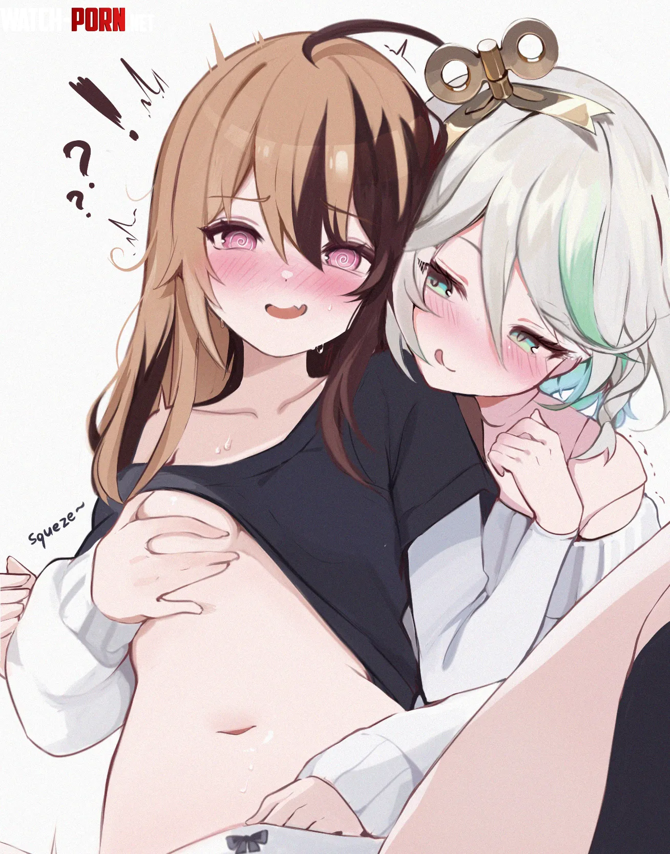 Confused by her friend's bold moves (koahri) [Hololive] by HentaiDepartment