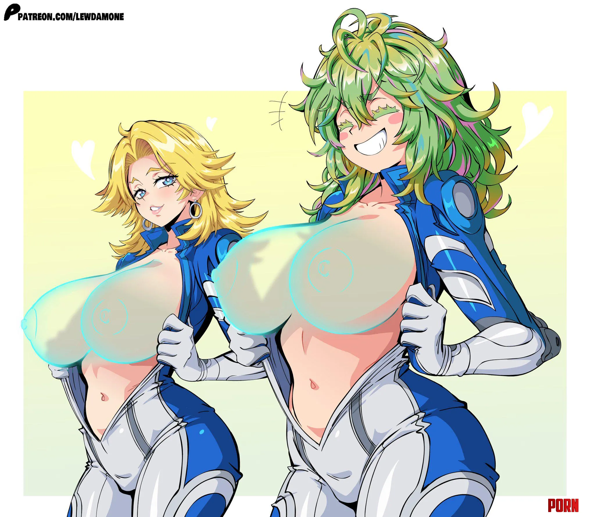 Sue and Hagakure (Lewdamome) [Marvel Rivals/My Hero Academia] by Bazaarthrone