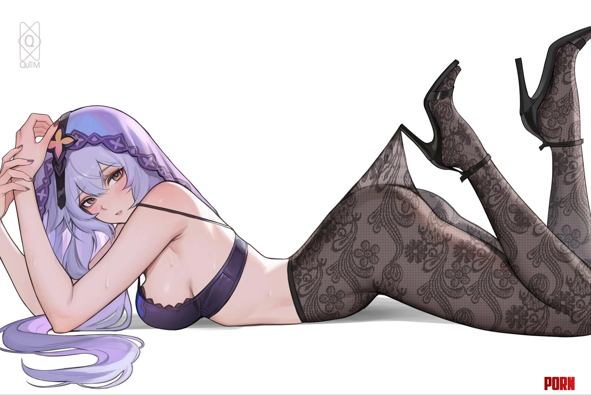 Black Swan in lingerie by Silent_Steak_9540