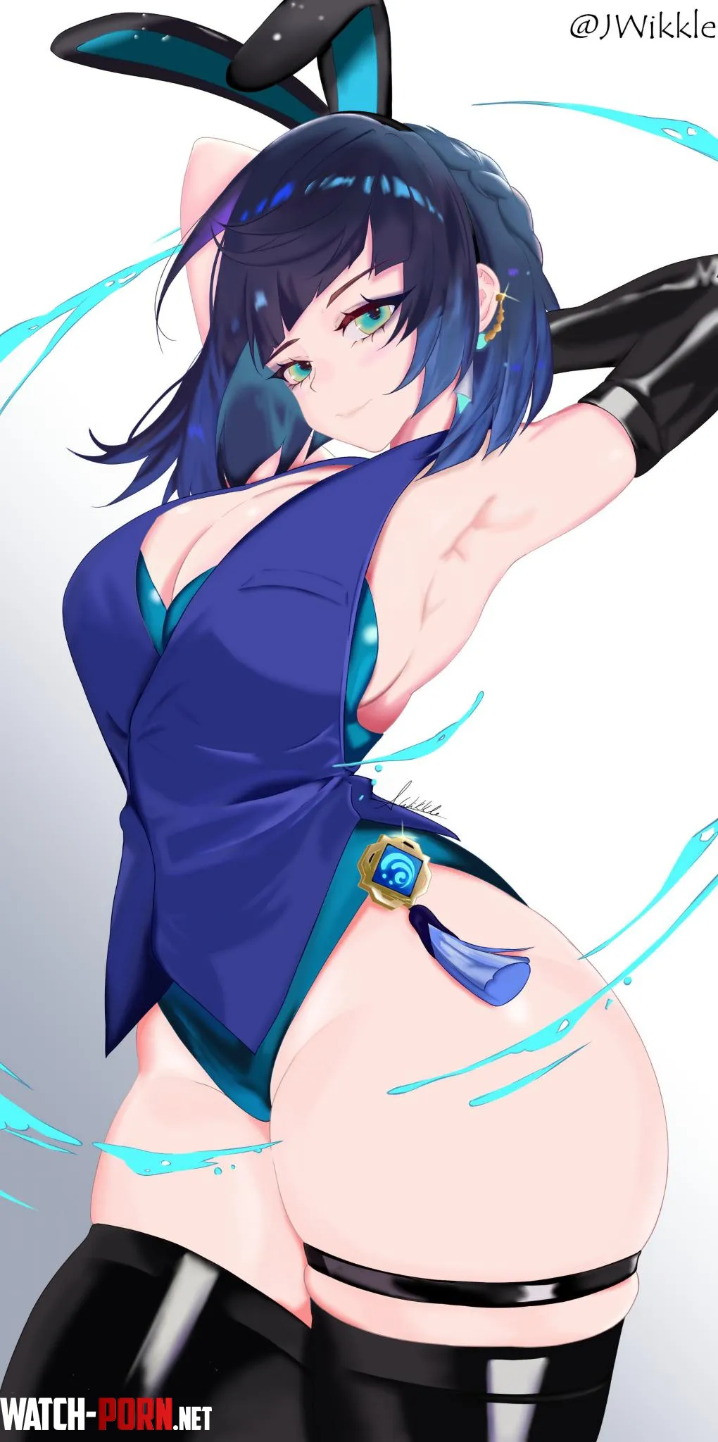 Bunny girl Yelan (By Jhon Wikkle) by queshu22