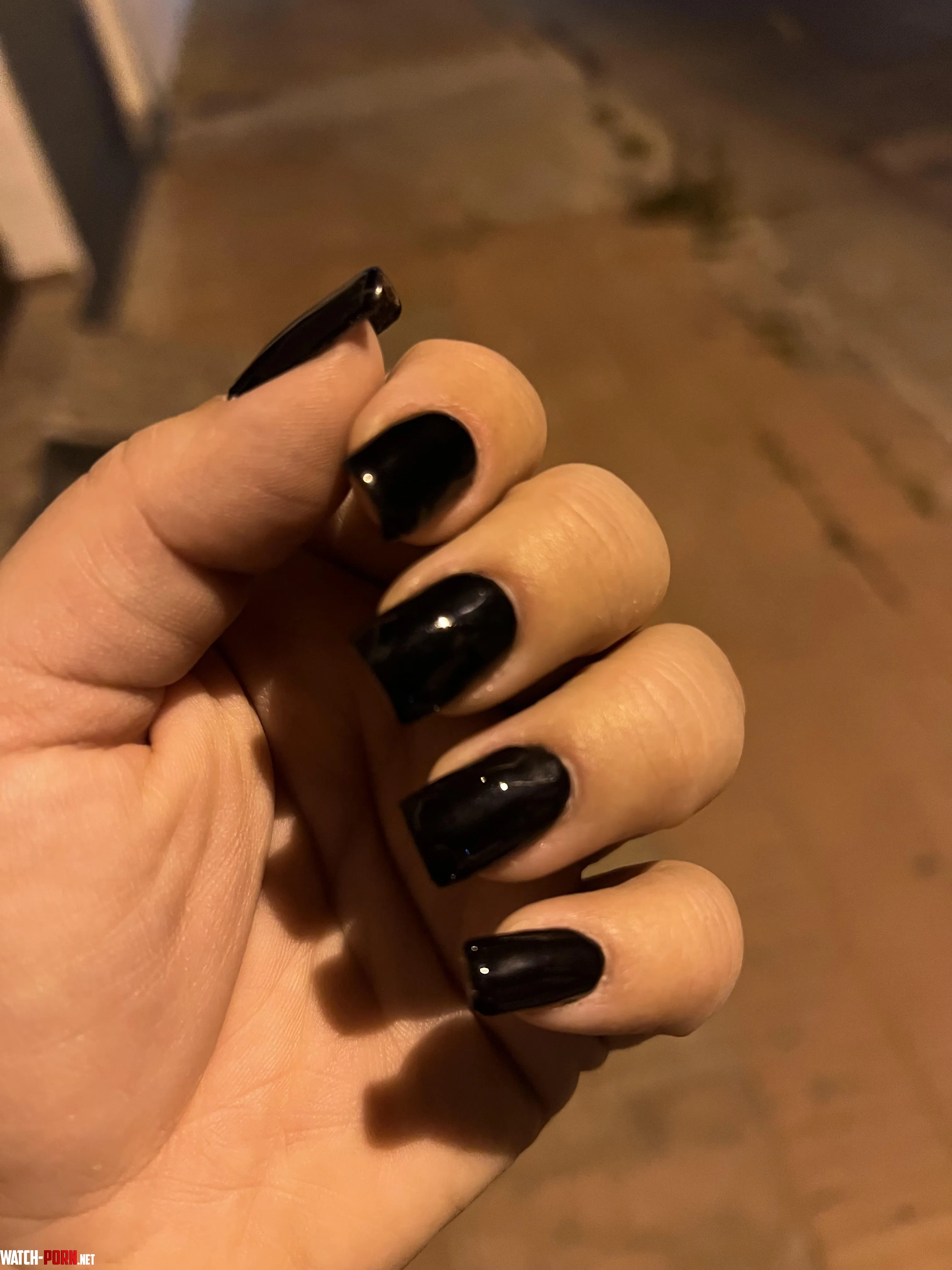 Black nails at night by Appropriate_Cut971