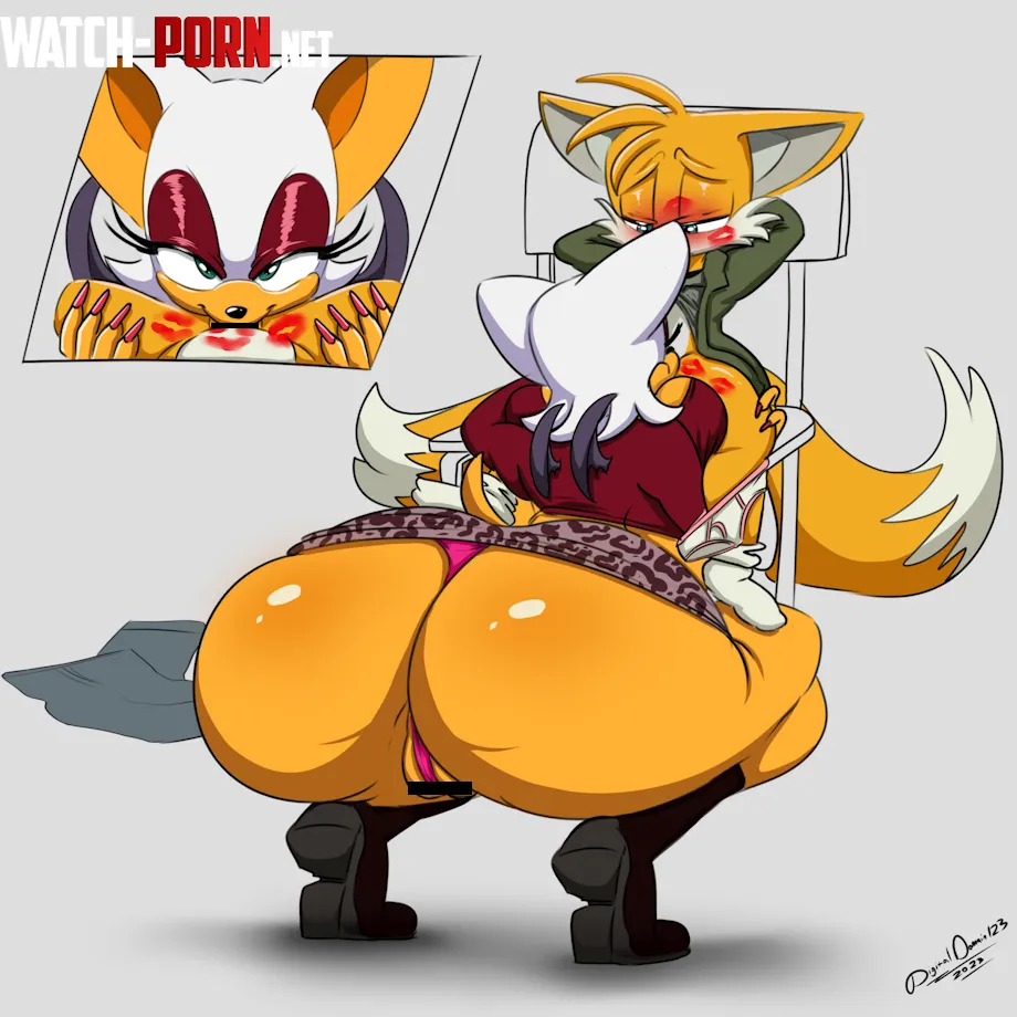 Rouge Blowjob on tails (by digitaldomain123) by Elidoesredditt
