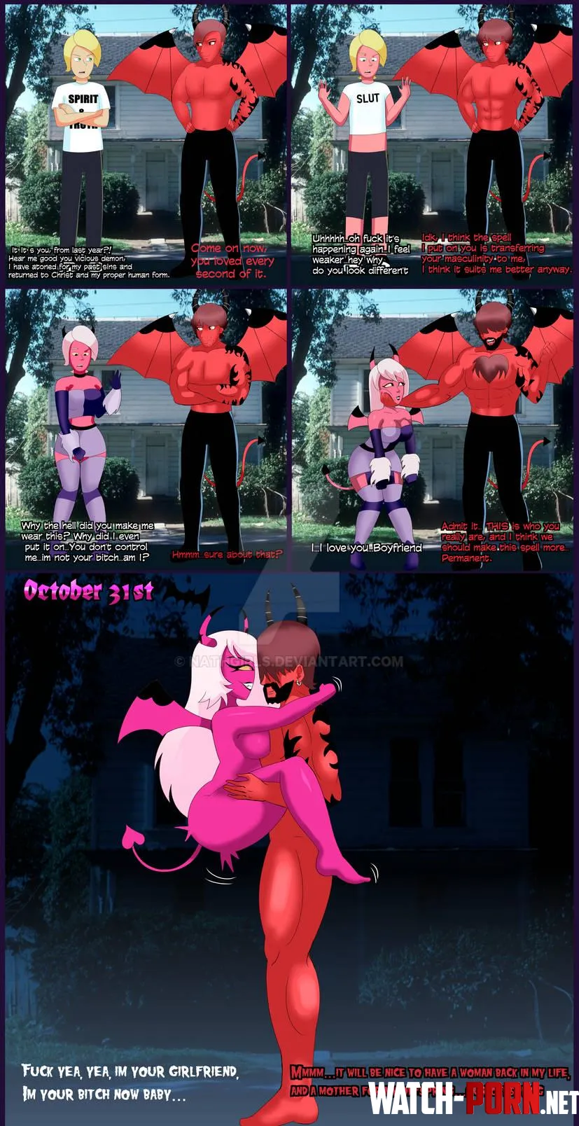 Christian To Succubus Pt.2 (Verosika Mayday TGTF) (By Nathgirls) by New-Database-7048