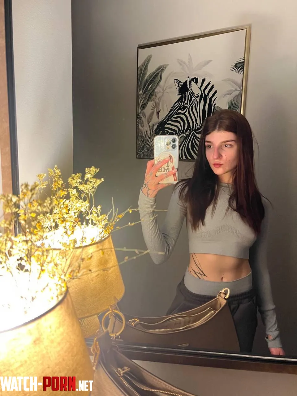 tiny frame big attitude in my crop top by hushedsoft