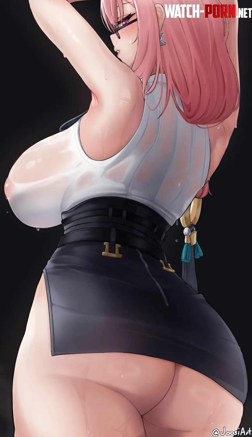 Yanagi's sweaty cheeks (JoosiArt) by Level-Ad5048