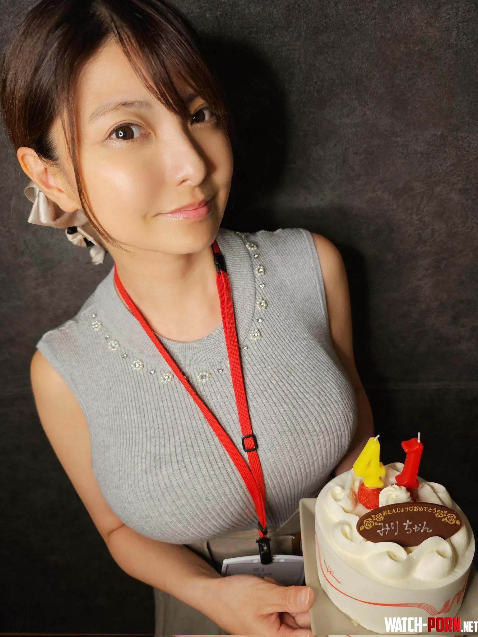 Miri Hanai’s 41st birthday cake looks small by BJ-Stroker