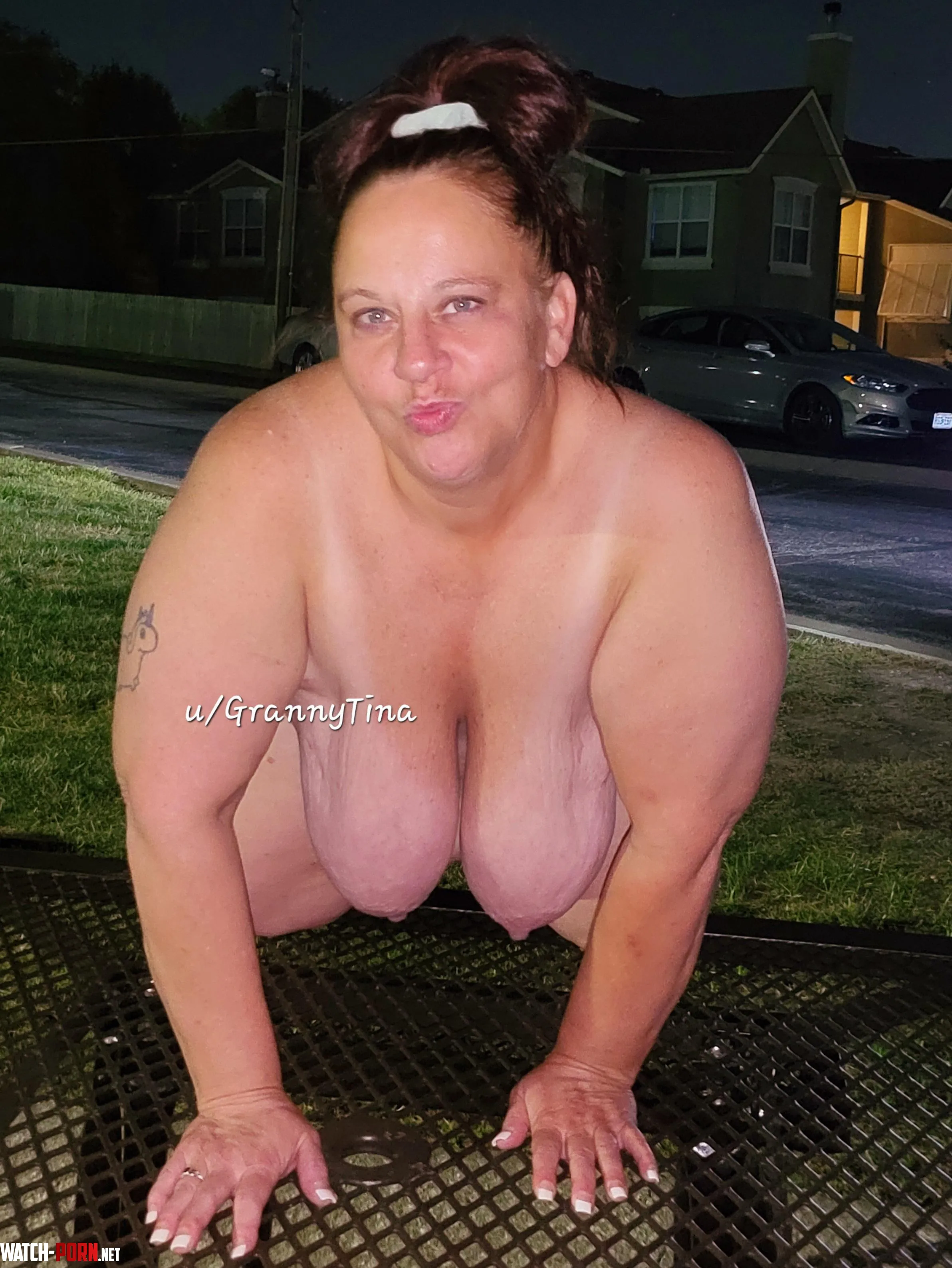 First post! Thanks for having me and my saggy granny tits! by GrannyTina