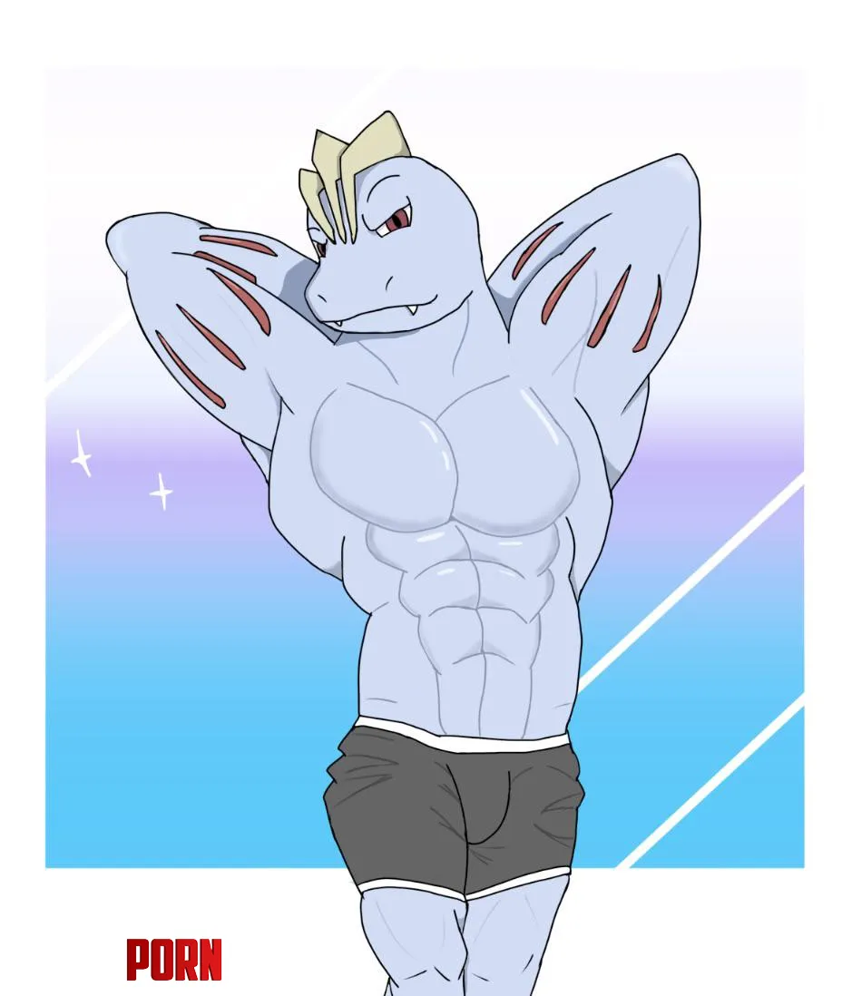 Machoke (by me) by crazypastels