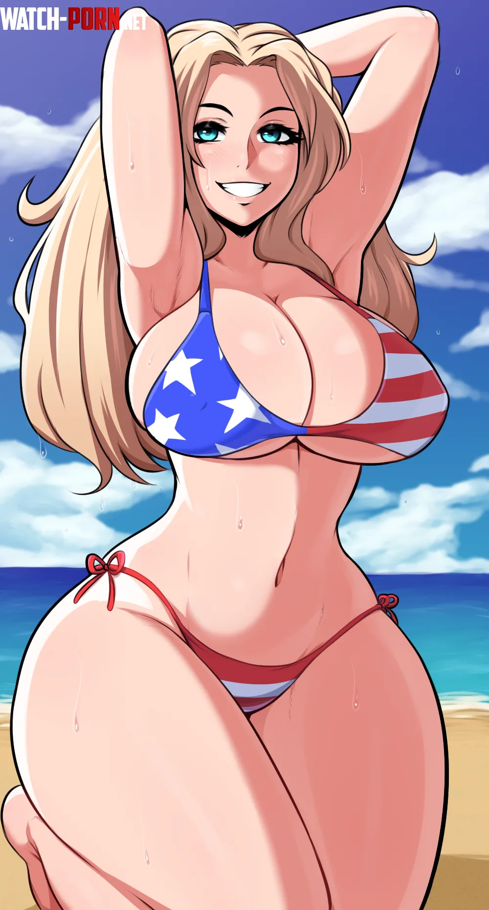 Kay in an American bikini by LafterMastr