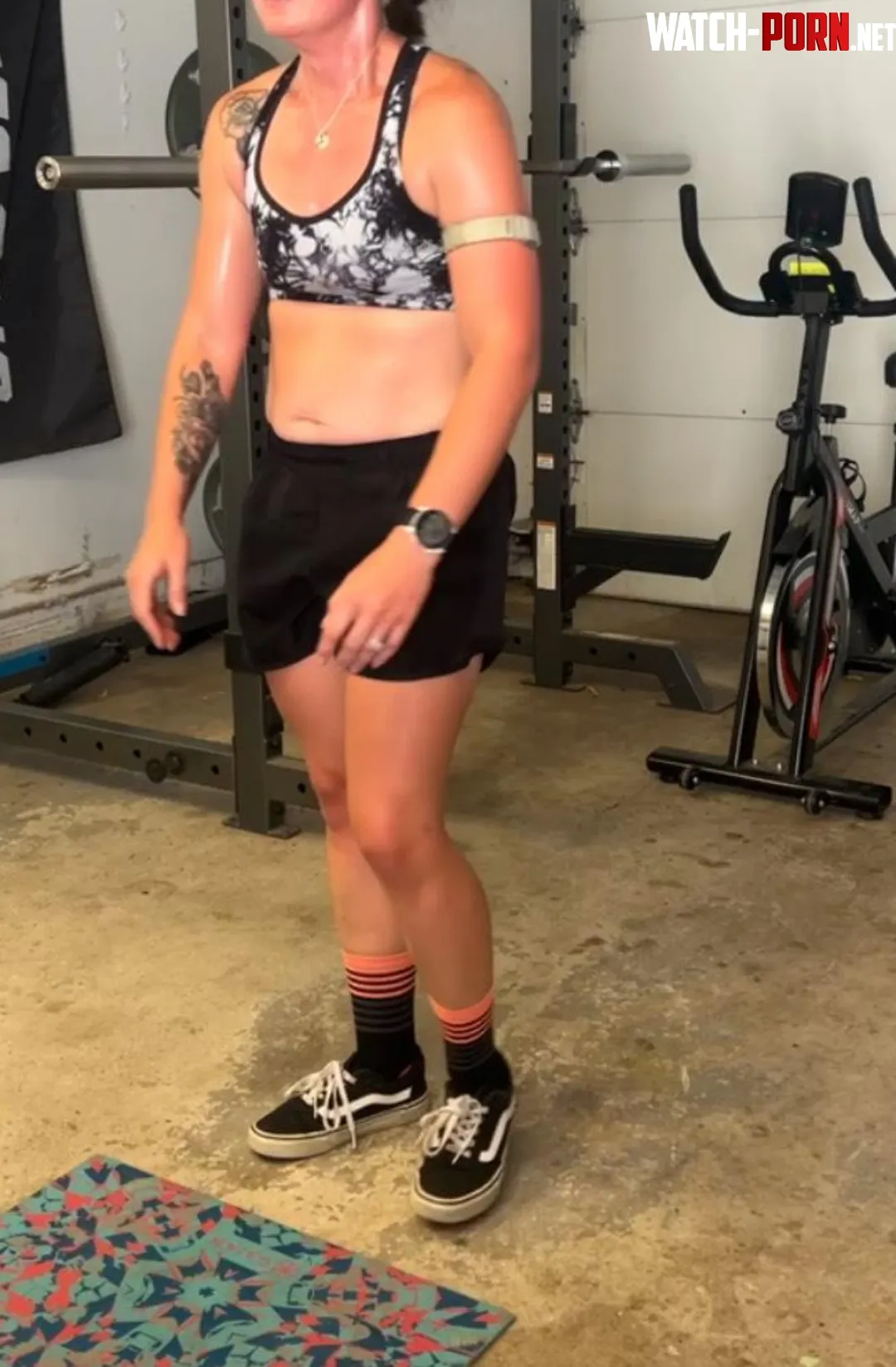 Burpees + exercise bike had me dripping sweat by seraphynx_