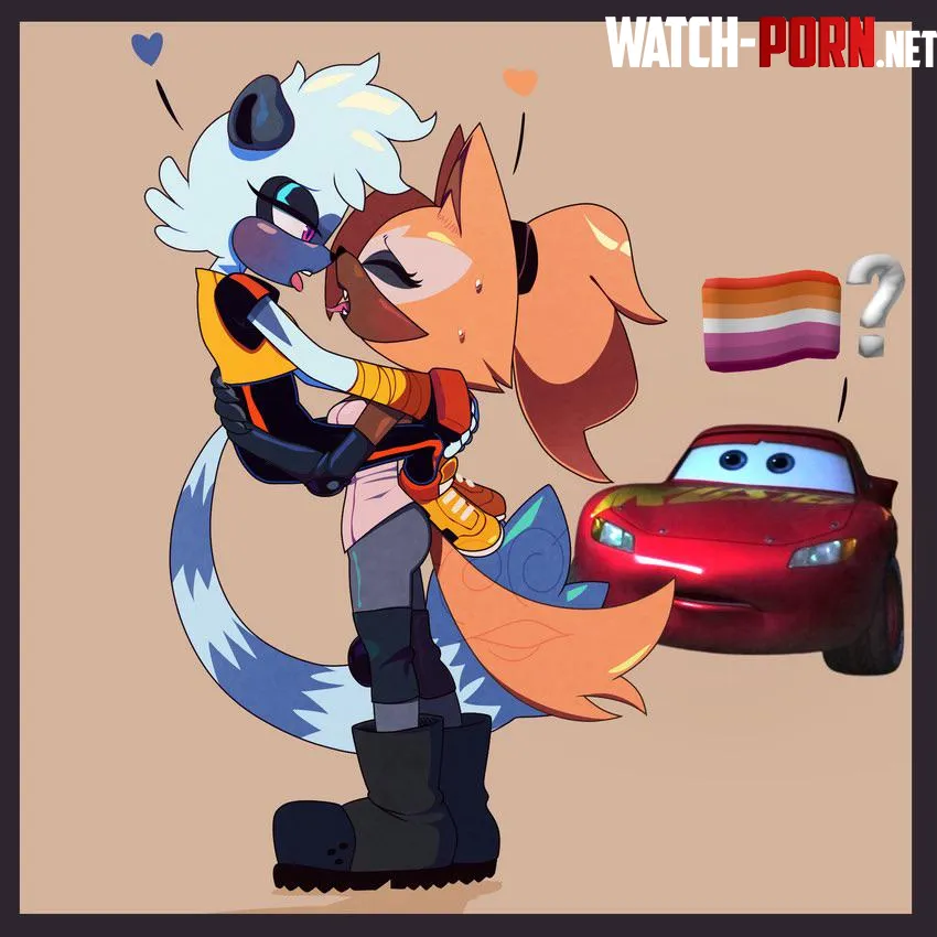 Whisper and Tangle… and McQueen!? [kerotheklutz] by this-is-a-robot