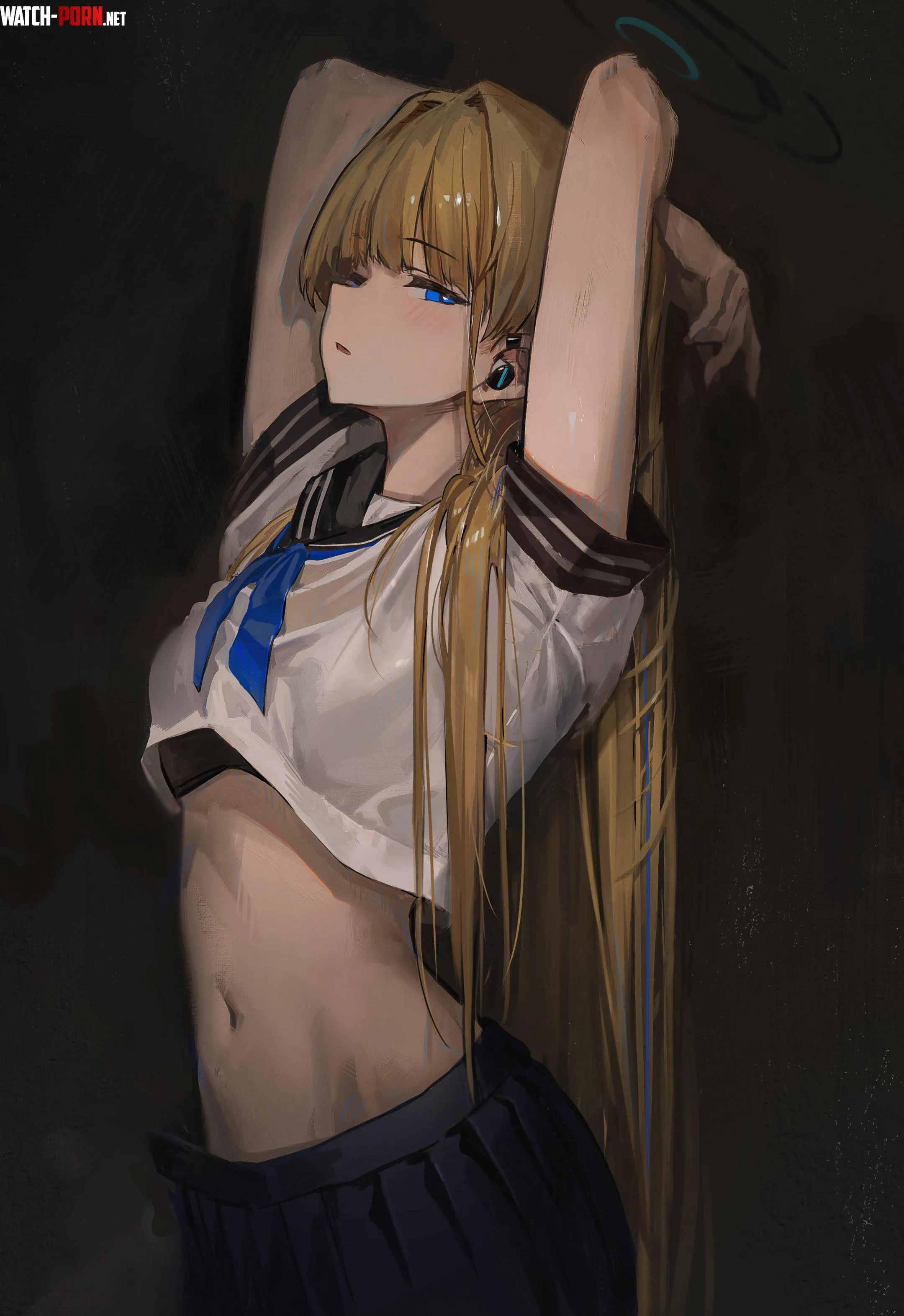 Toki in shirt and skirt (ひづるめ(Hidzzz) / hidulme) by elegantloveglimmer