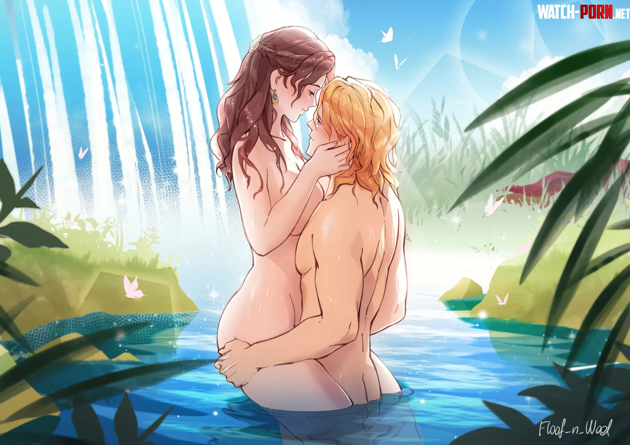 Ferdinand carrying Dorothea's curvy nude body (floof_n_wool) by Terran117