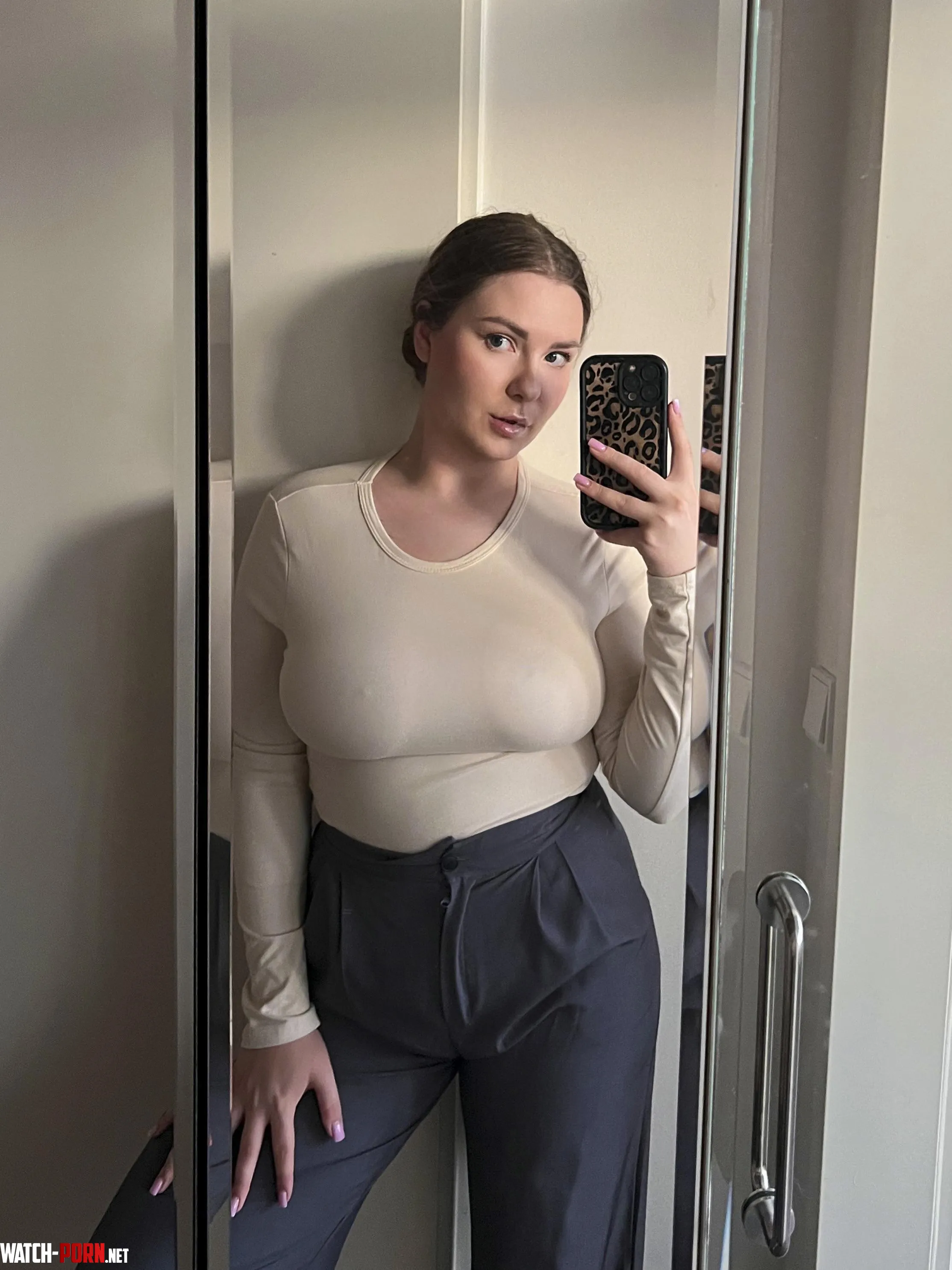 Coffee run without a bra! Think the barista blushed? 🤭 by sneezymacaron