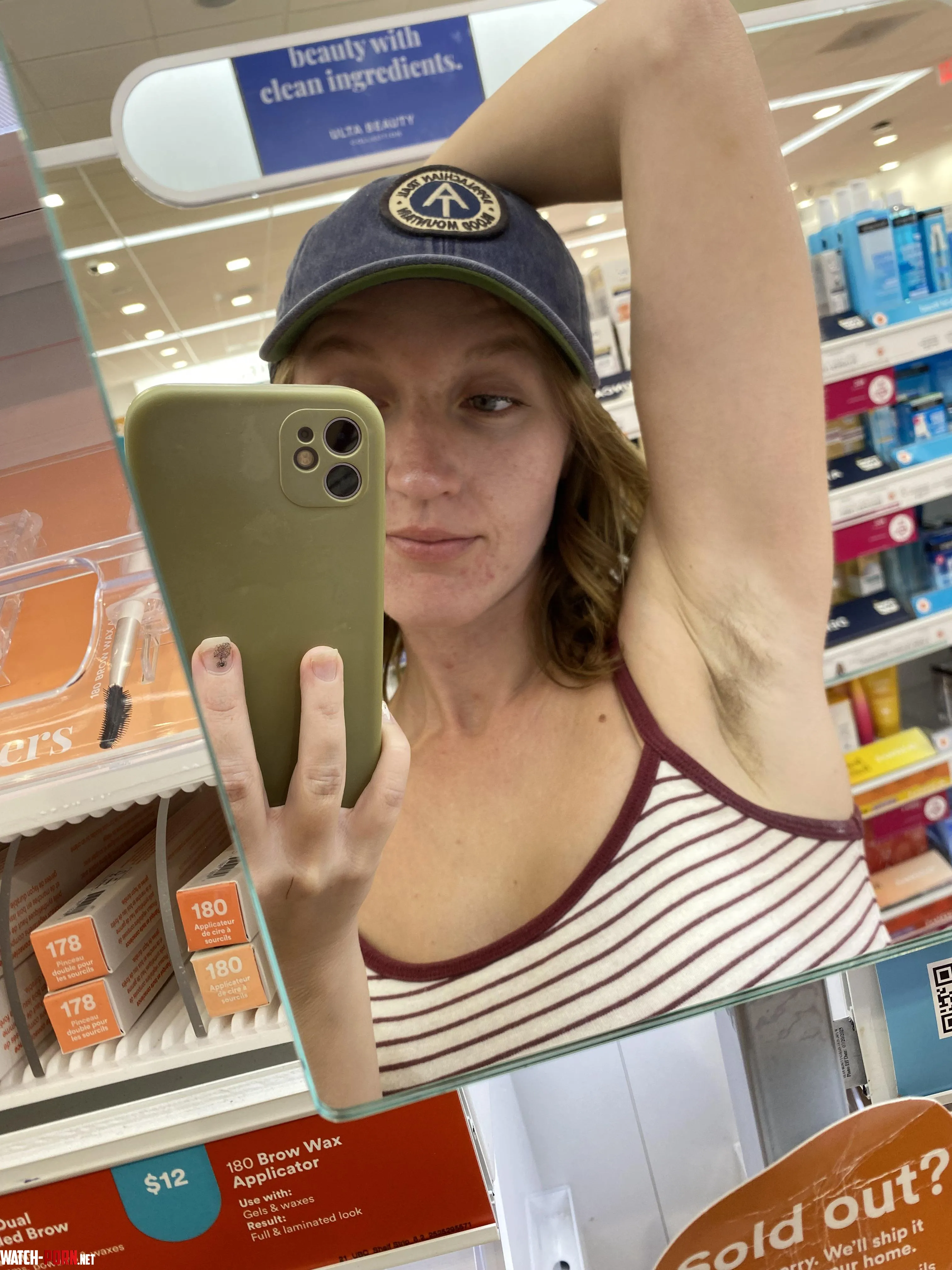 I love showing my hairy armpits off in public by SpitInMyMouth420_