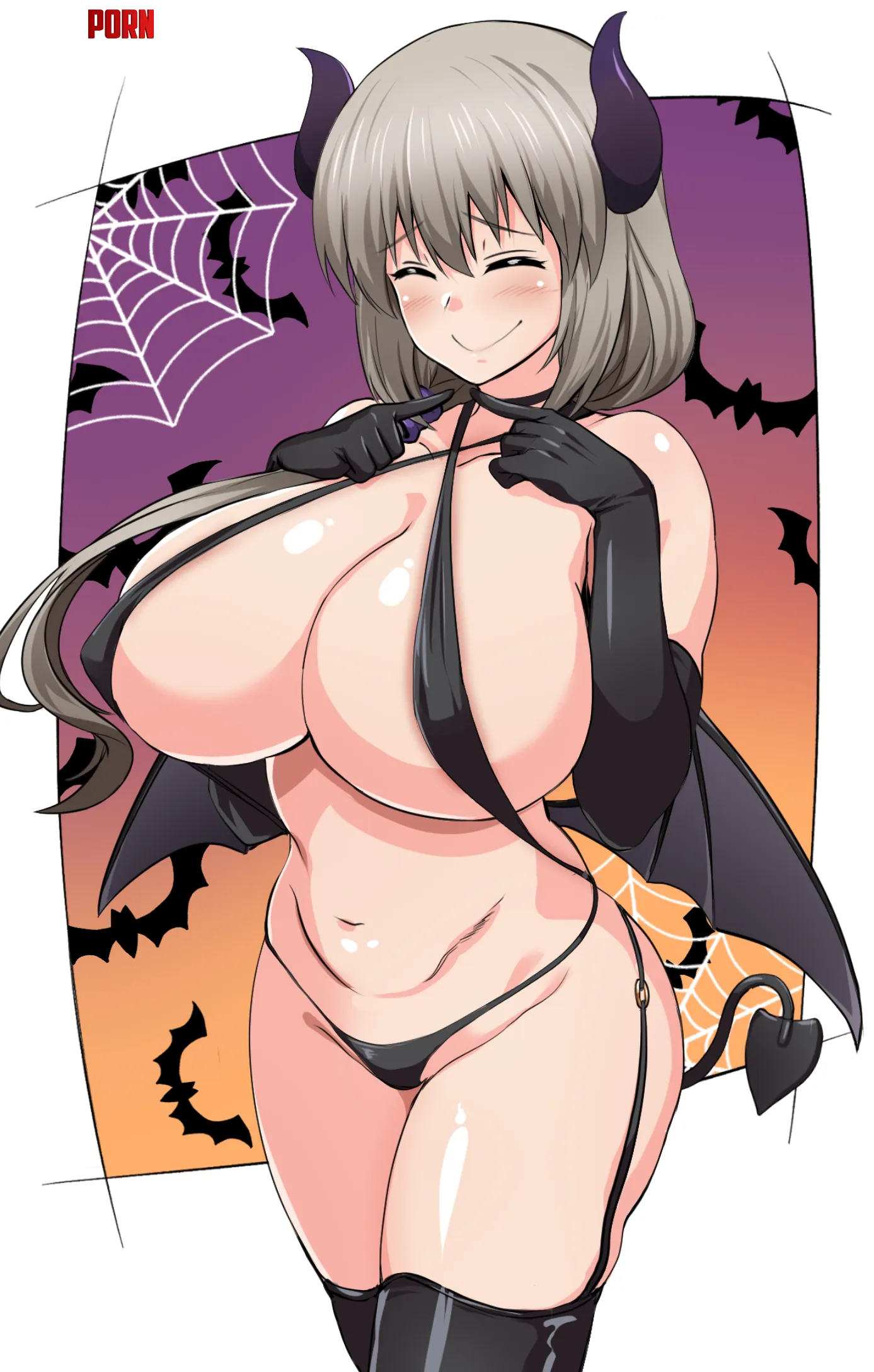 Mommy Tsuki in her spooky outfit! by Novel_Worldly
