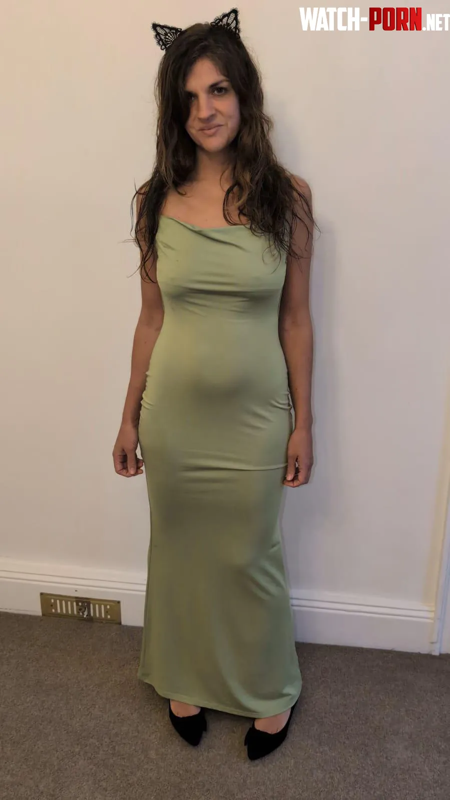 Tight long dress on a 48yo hot mom by Tulabambula