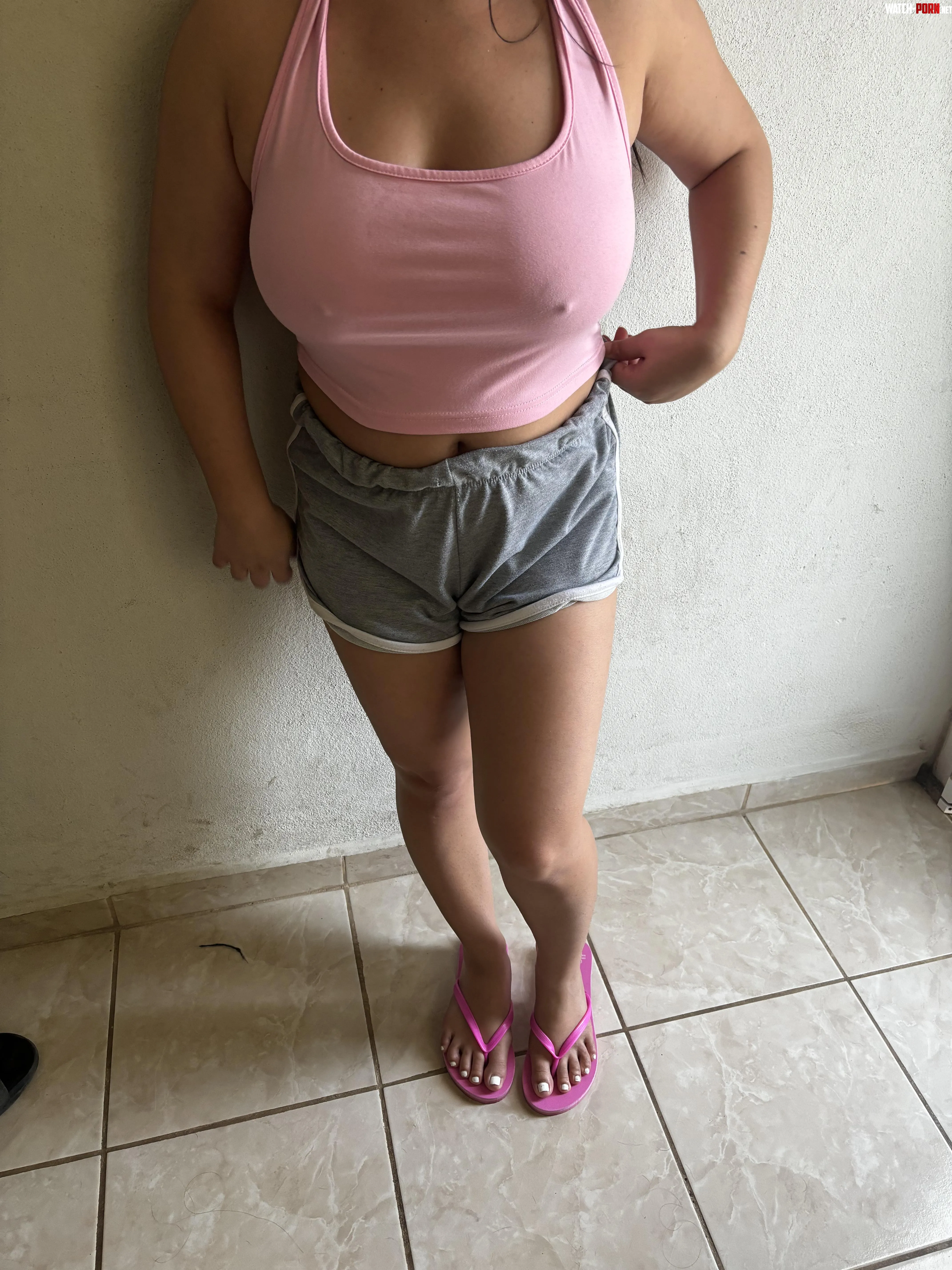 Poking right through my shirt by LexiHartFeet