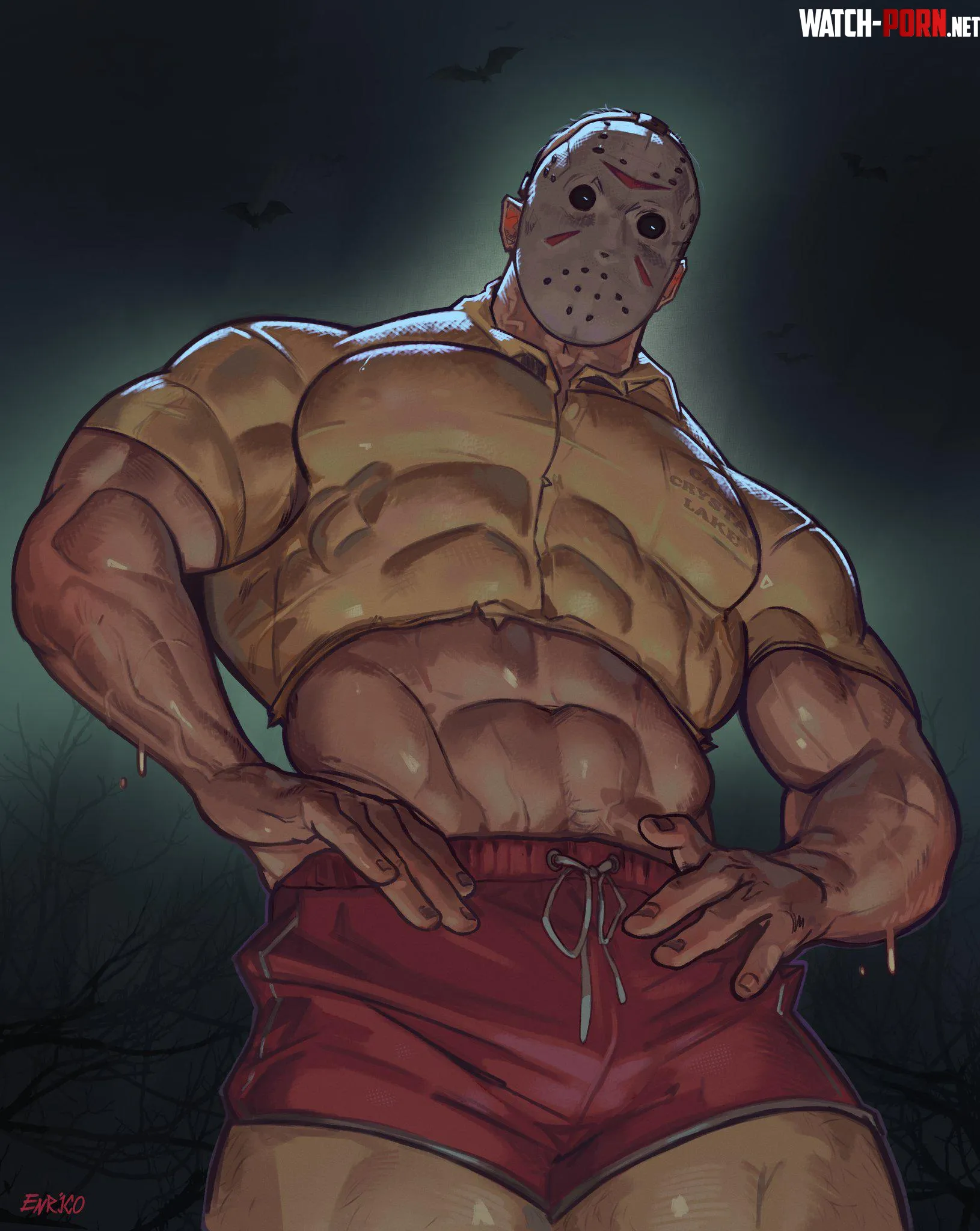 Very sexy buff man for Halloween (Riquidesenho) by EternalSnow05