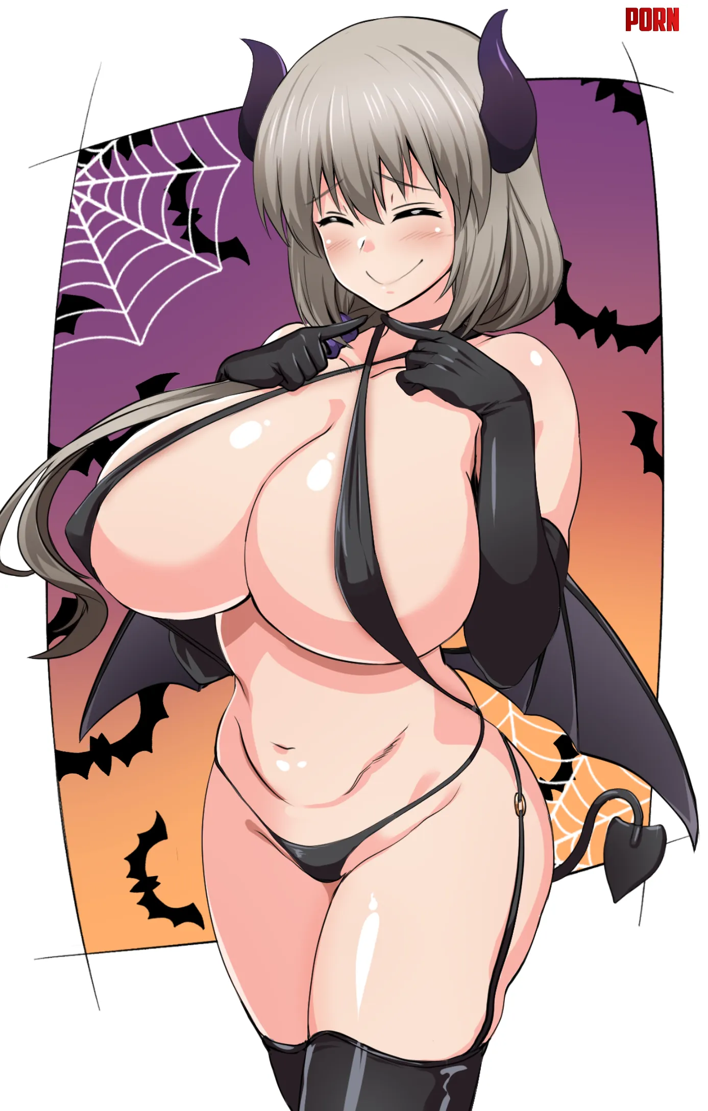 Mommy Tsuki in her spooky outfit! by Novel_Worldly