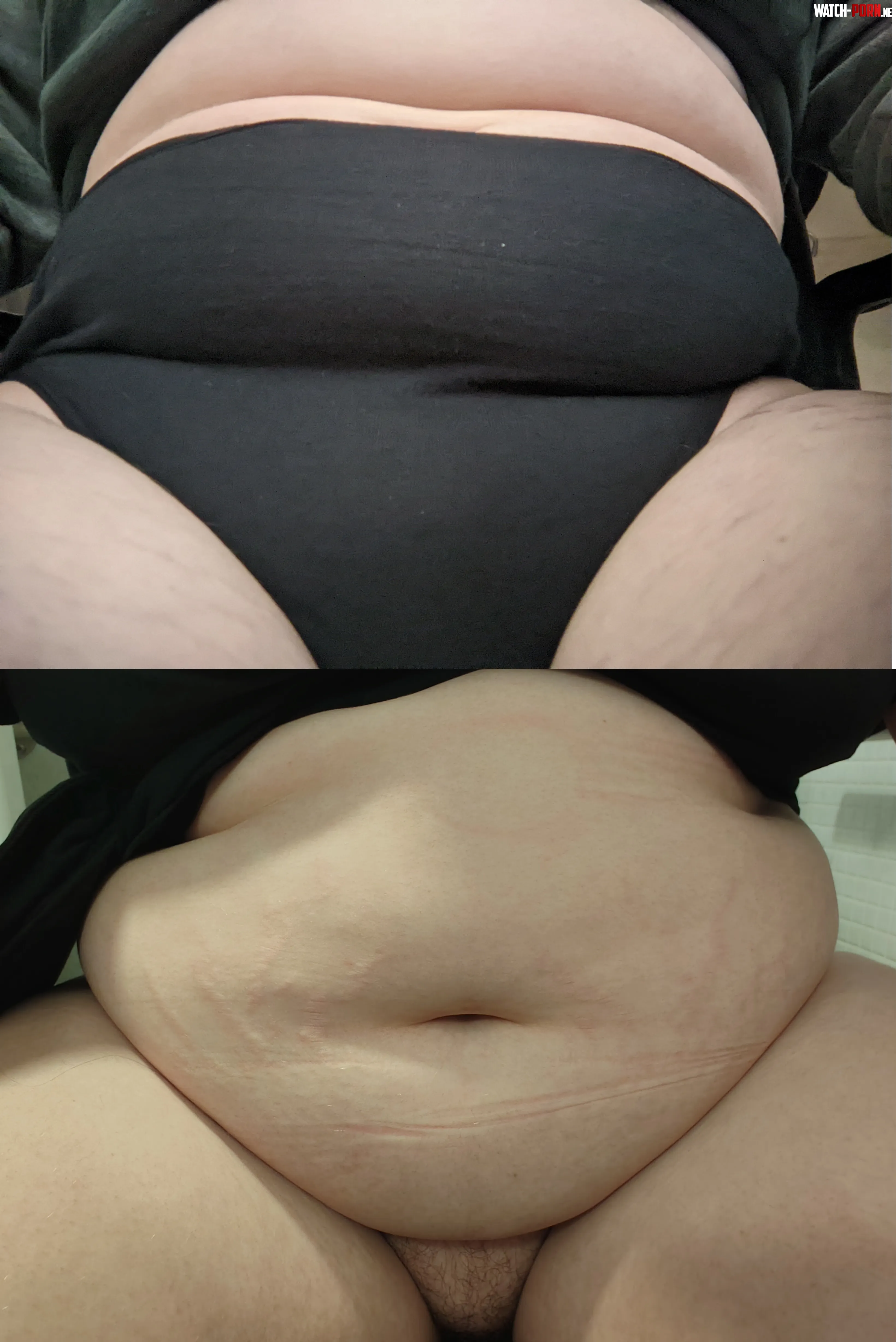 My lower belly and FUPA over time by QueenGluttony