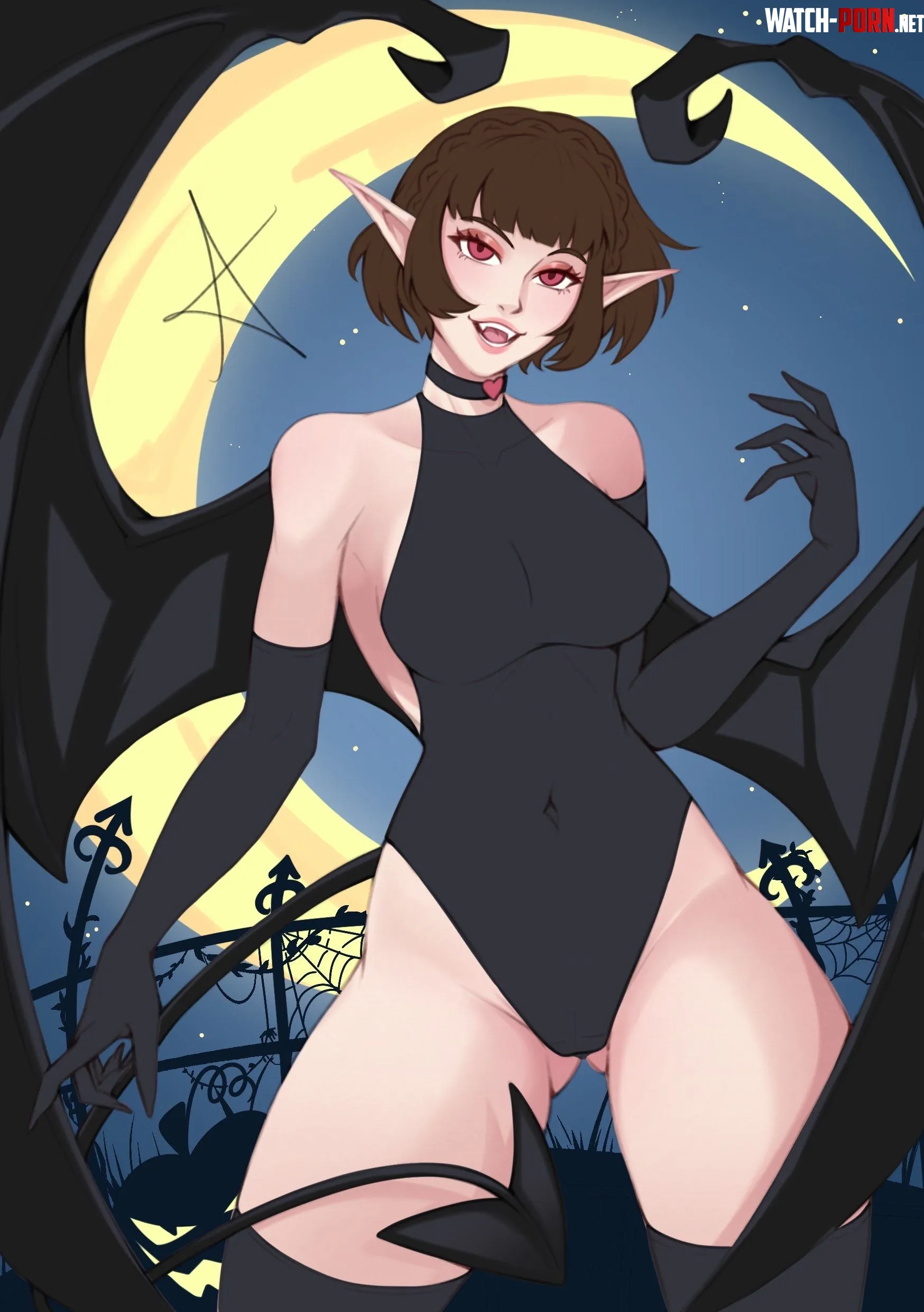 Makoto from Persona 5 as a succubus by Terran117