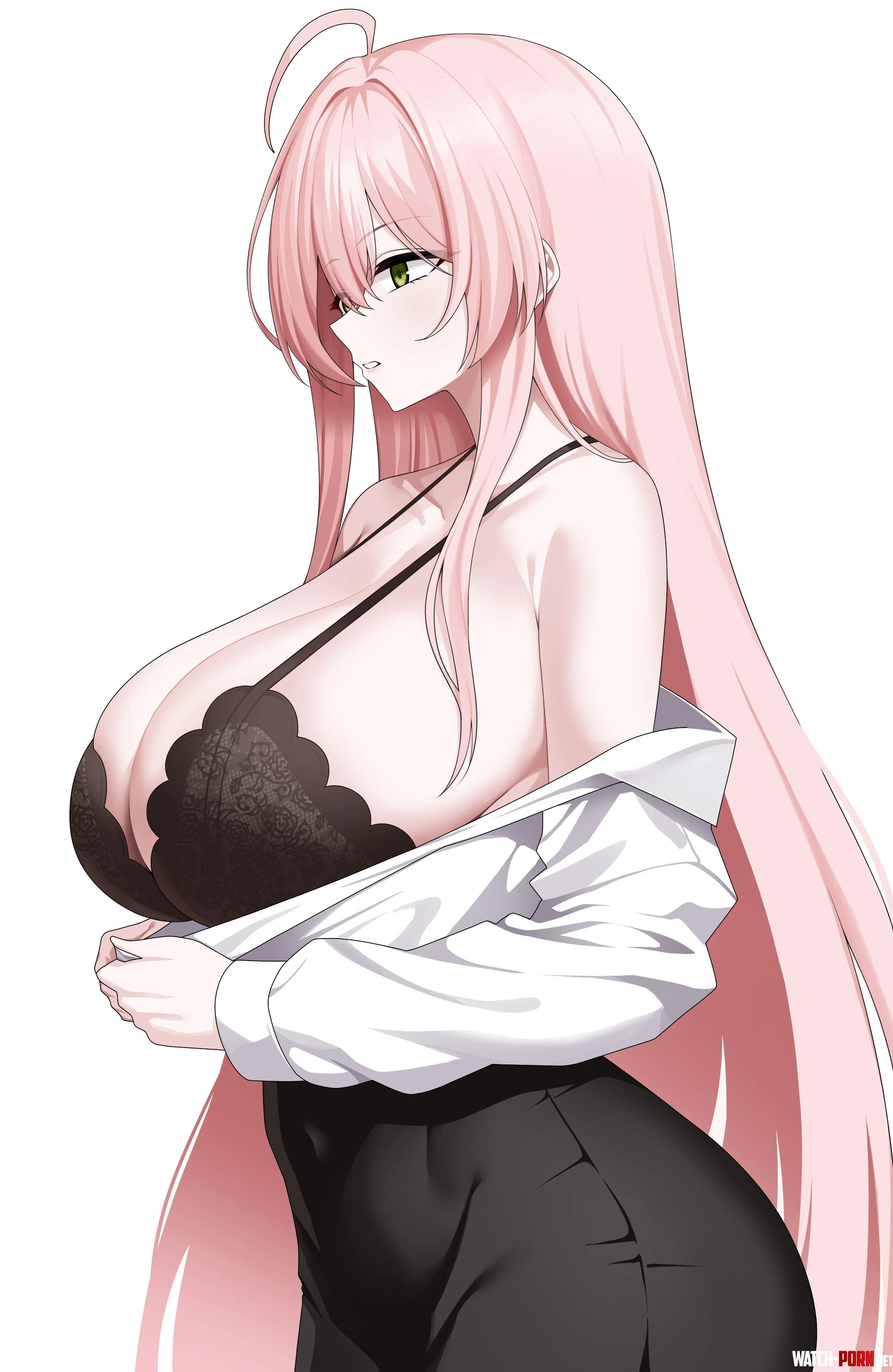 She pulls her dress and reveals black bra (Tewaki / tewaki2) [Original] by elegantloveglimmer