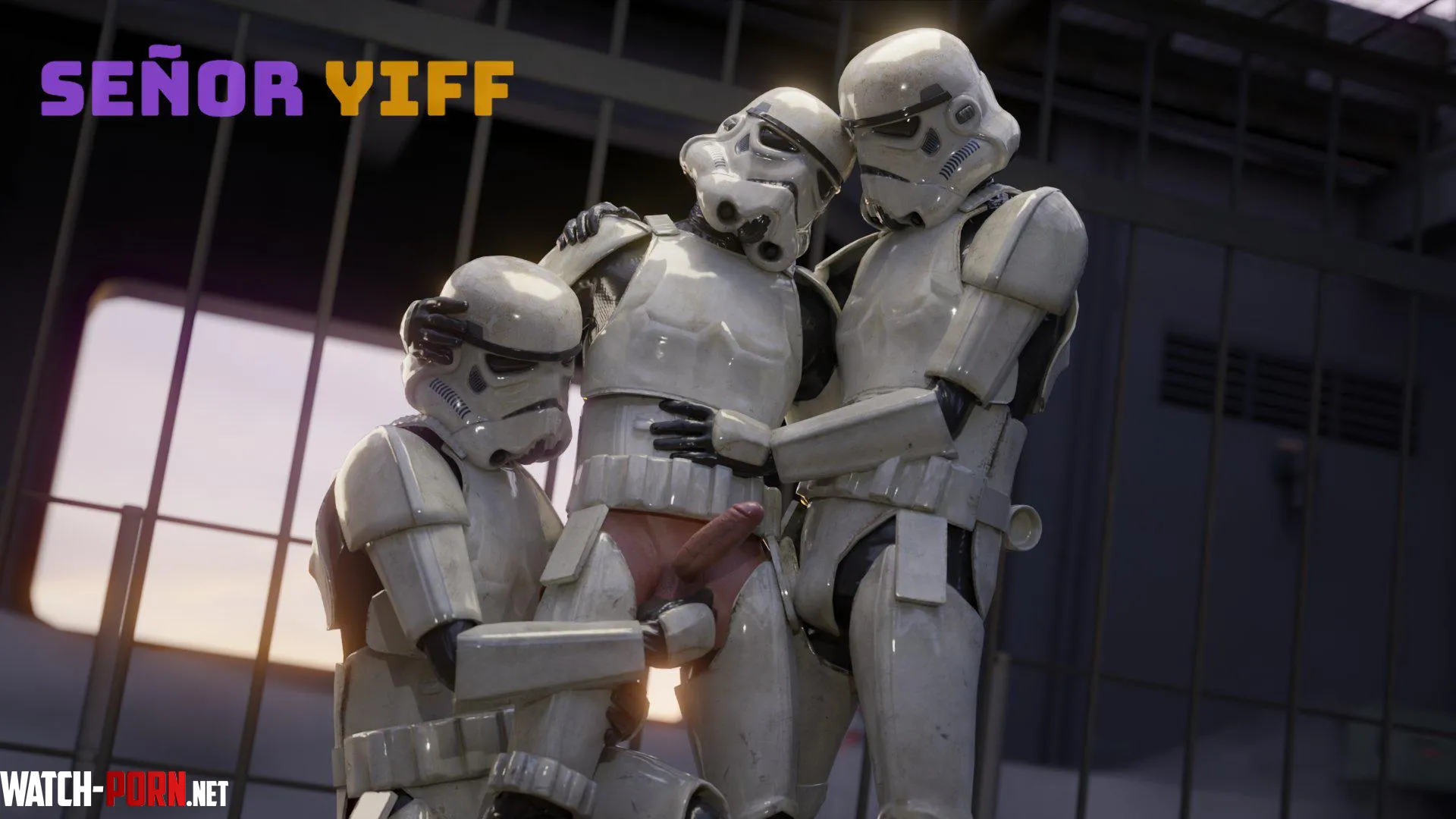Stormtroopers getting naughty (dissenter3d) by EternalSnow05