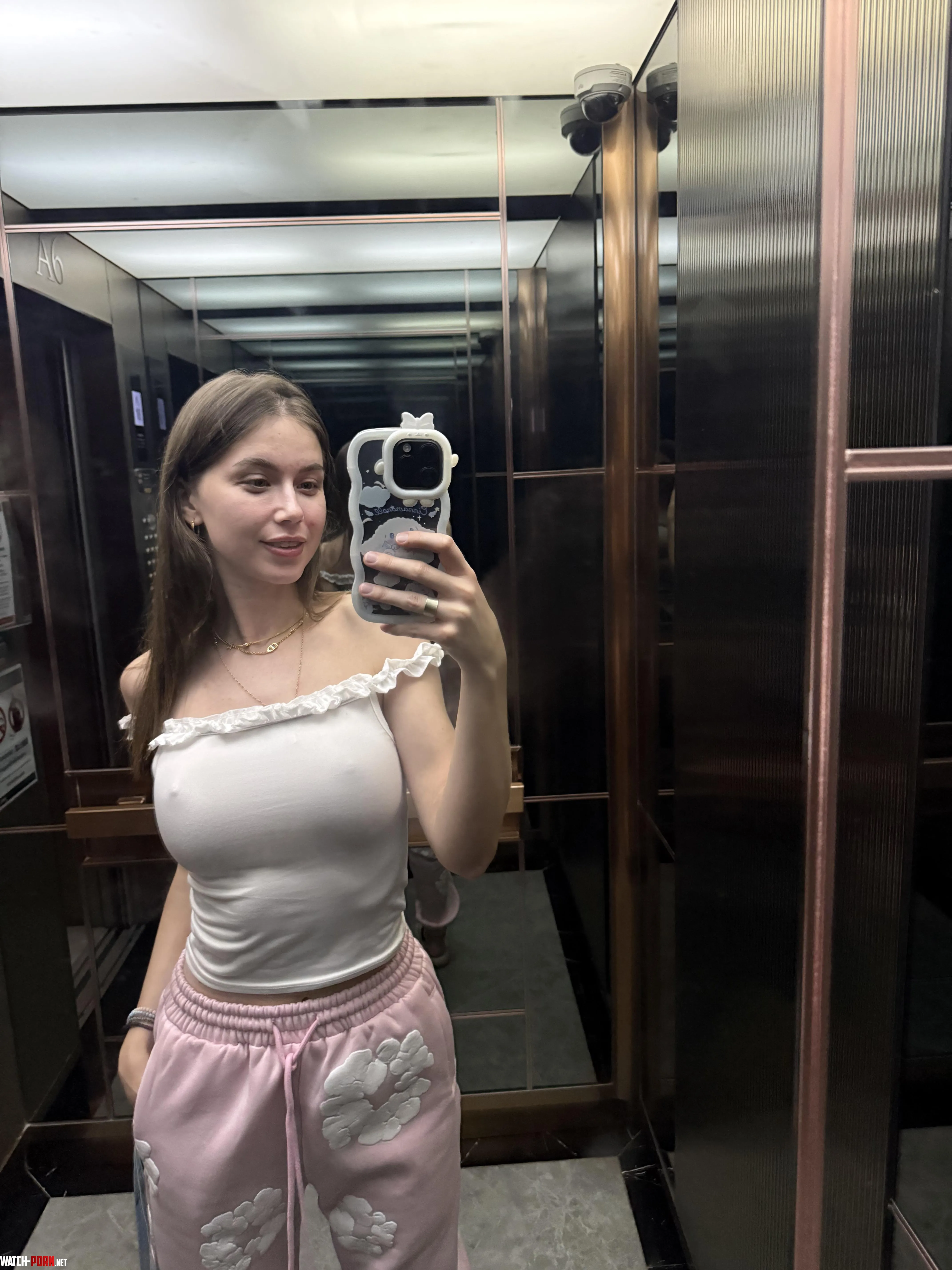 Feeling free in the elevator by Justacutienere