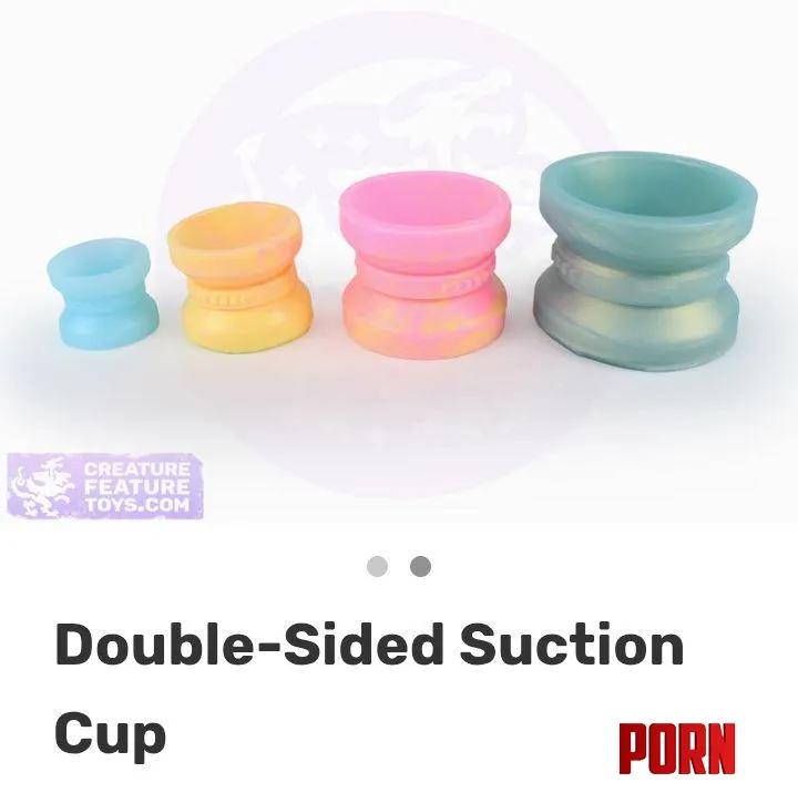 For those who have been asking about double sided suction cups, Creature Feature Toys are now doing them by rolypolykanga