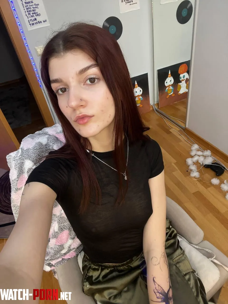 almost poking right through my black shirt by duskribbon