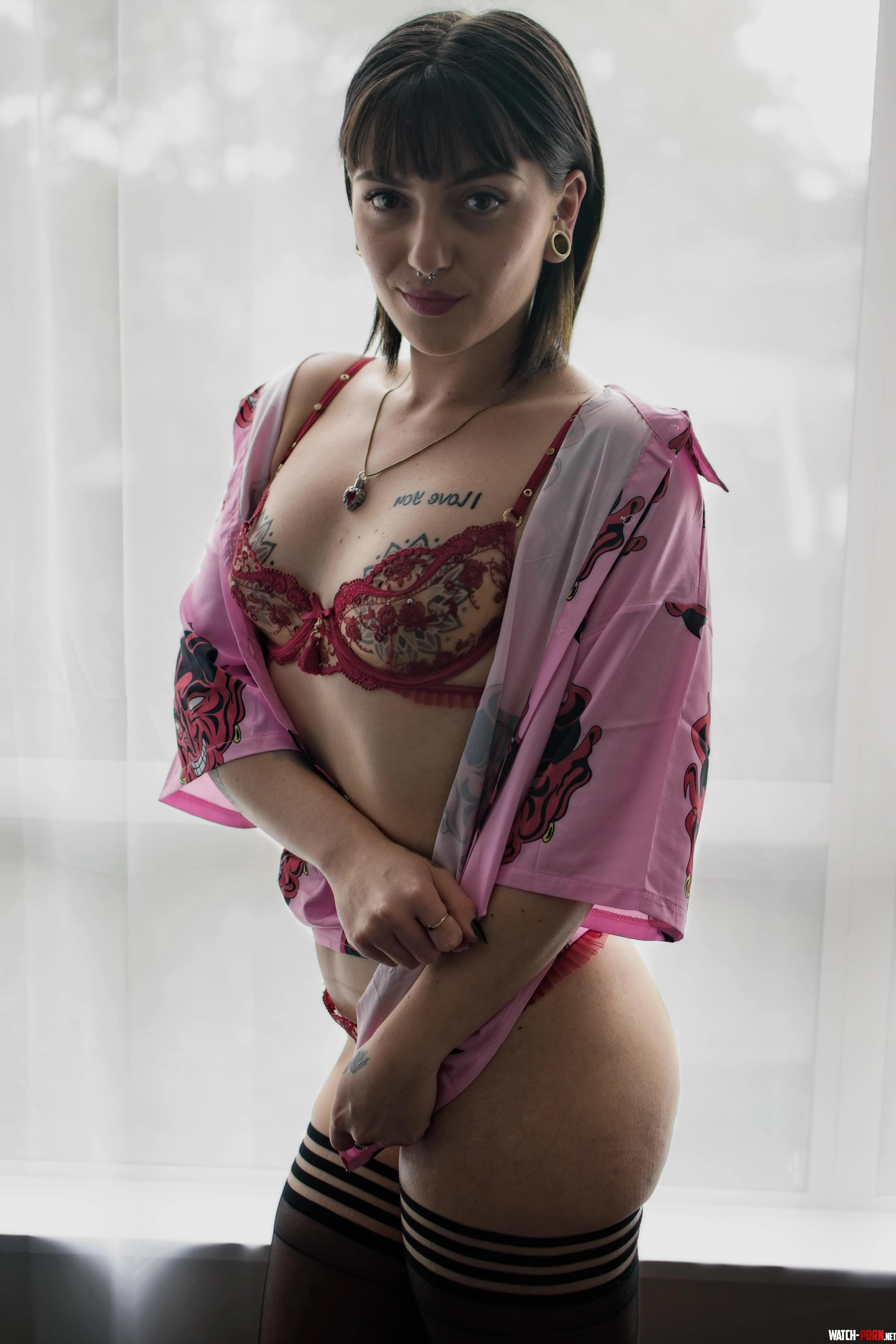 Ink, Lace, and a Moment of Intimate Grace by springer1968