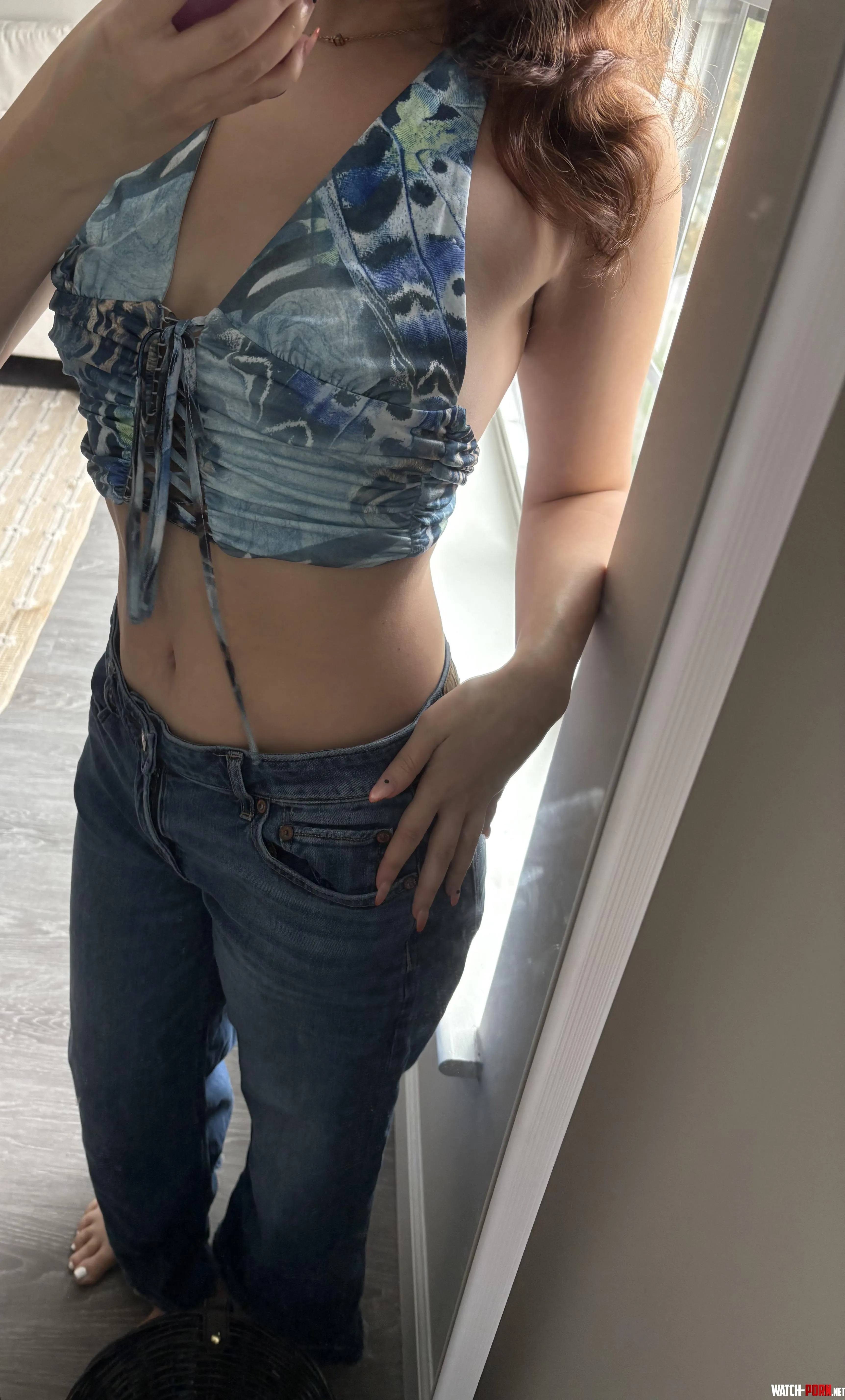 My blue crop top by sienna_doll