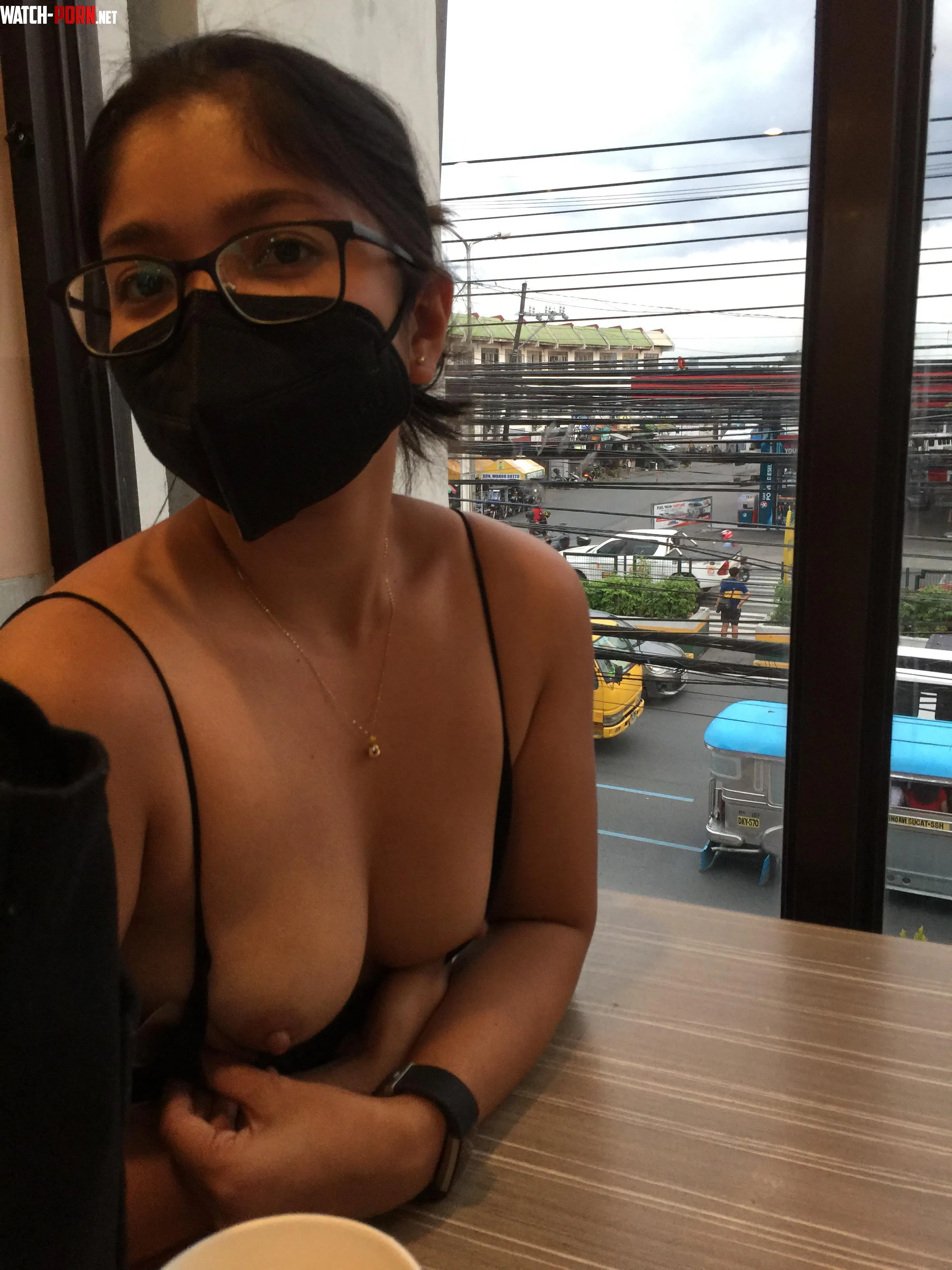 I love flashing for that cute waiter… by TinyAsianDoll18