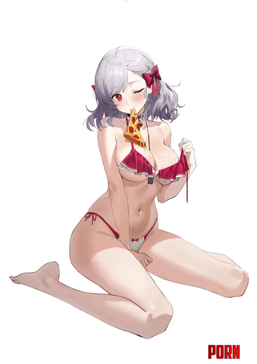 Eating Pizza and teasing [girls' frontline] (momo anzu) by RainDMask