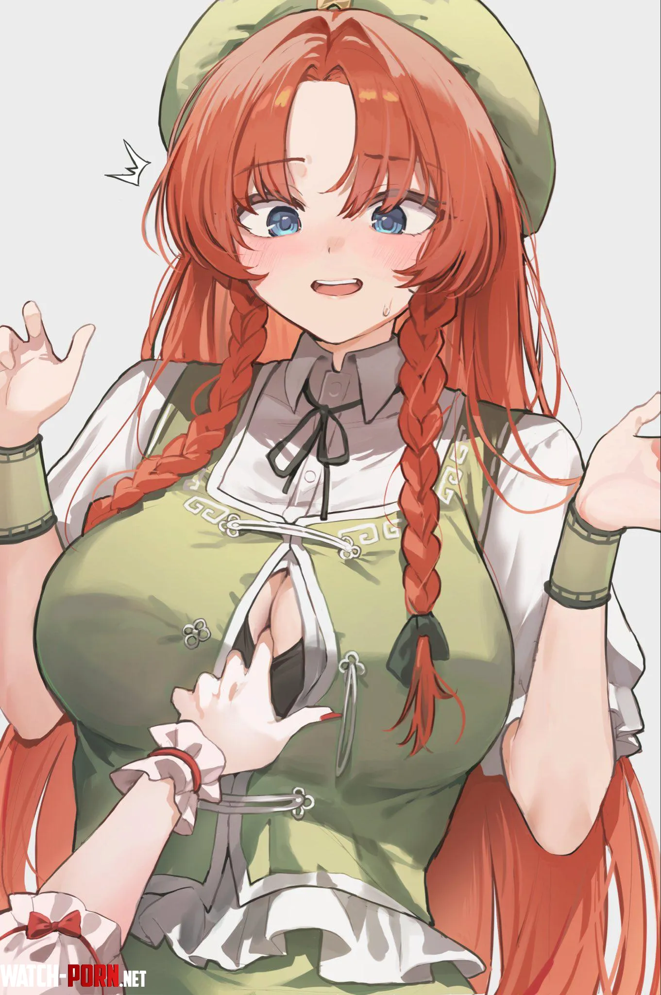 Putting a finger between her tiddies [Touhou] by marxsander2016