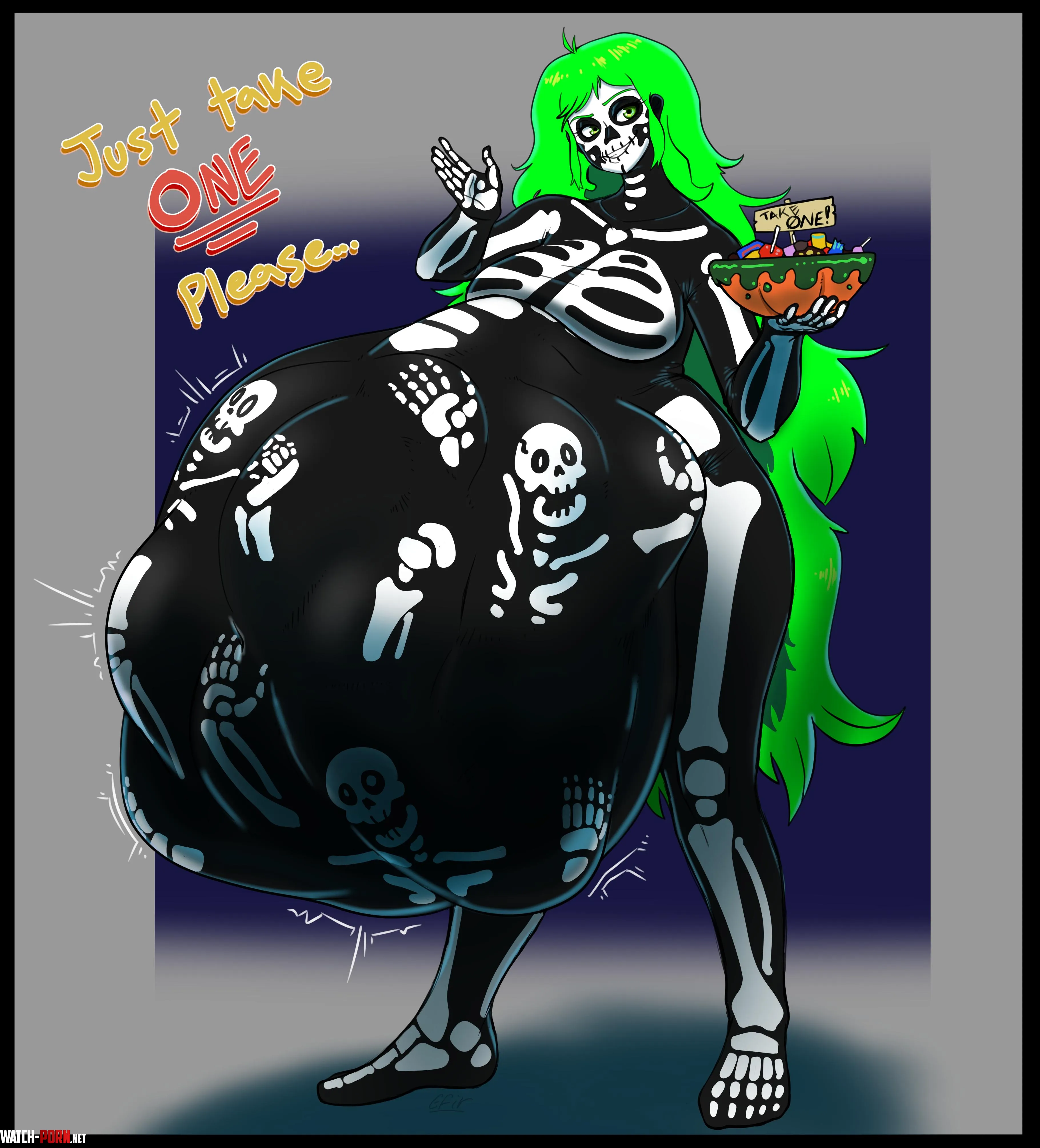 {image} Sally and the Skeletons [Efir] (F/?, F/Multiple, same size) by Efirs-Doodles