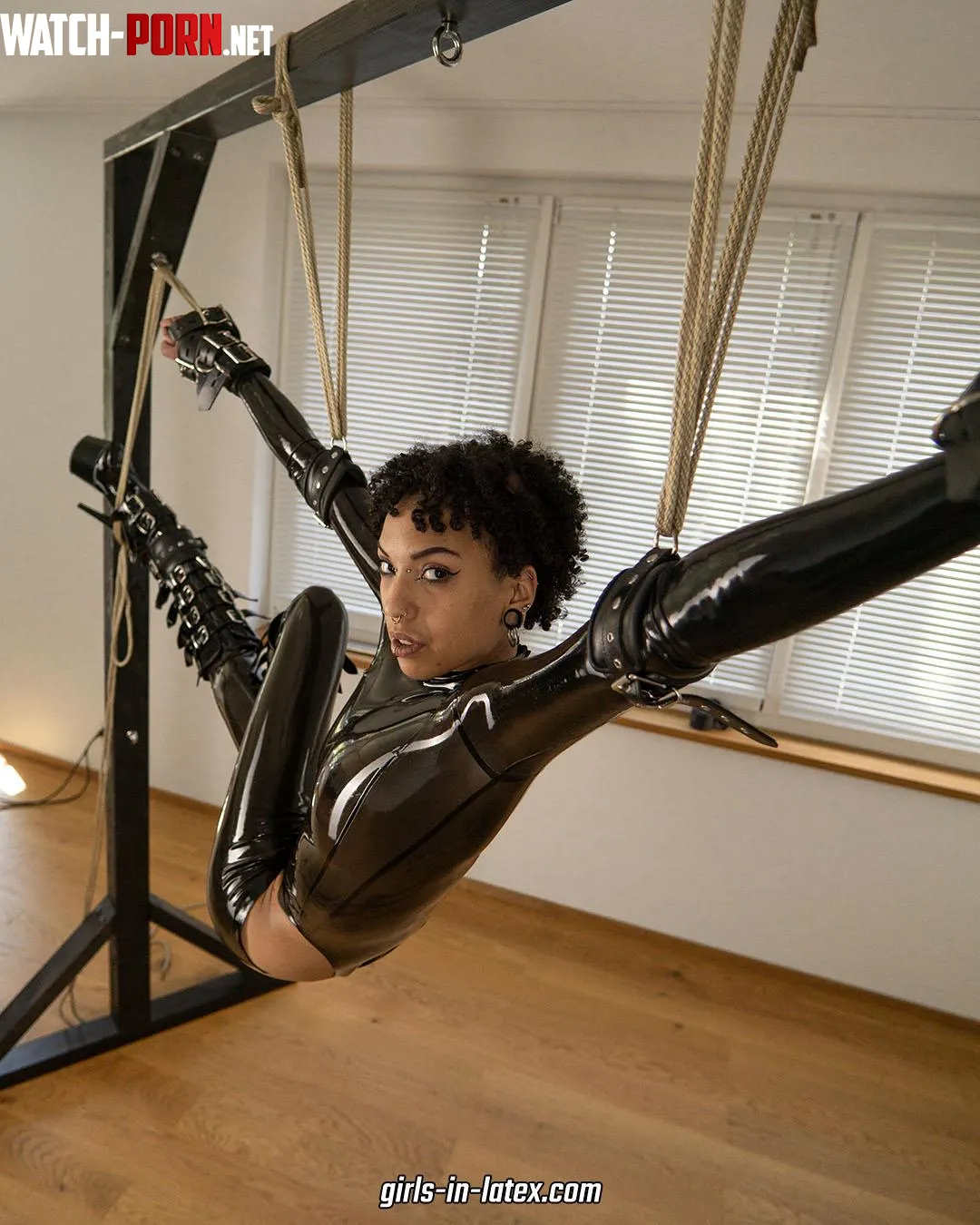 Help, I'm stuck in the ropes 🆘 by latex-girl