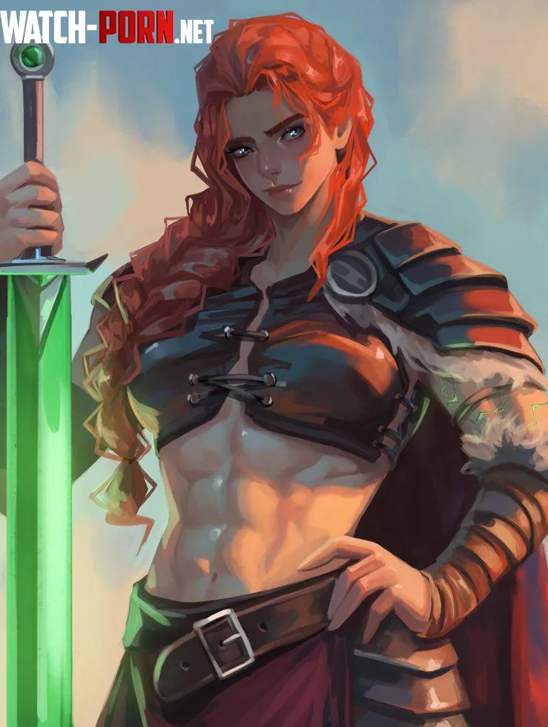 Redhead Warrior [@Useless_Elf] by TheTMoneyMan