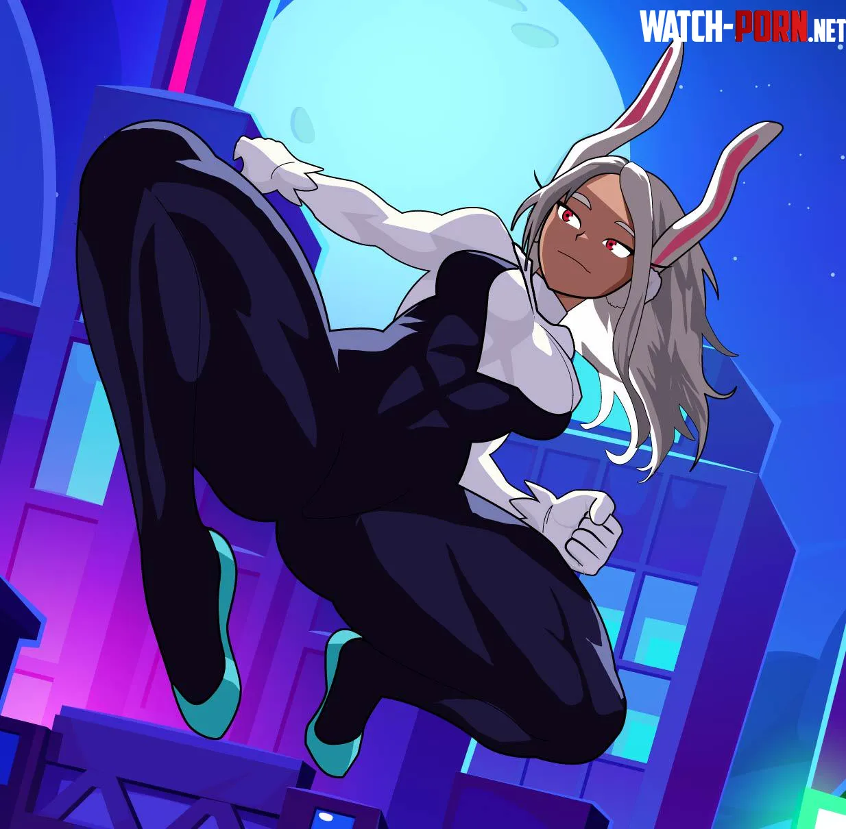 Rumi Usagiyama as Spider-Woman [@Angry_Crow24] by TheTMoneyMan