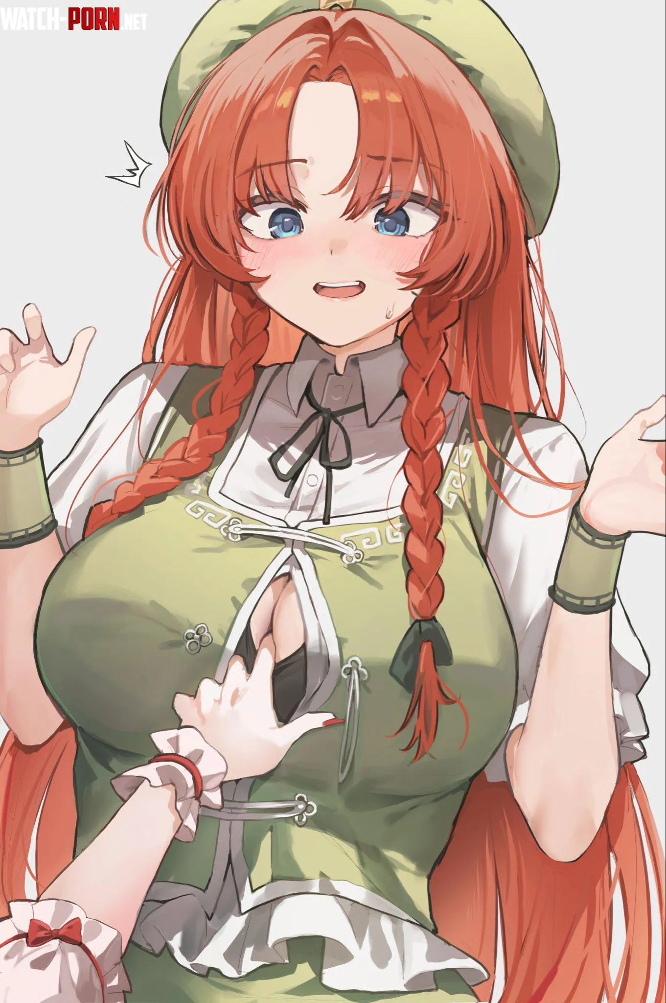 Putting a finger between her tiddies by marxsander2016