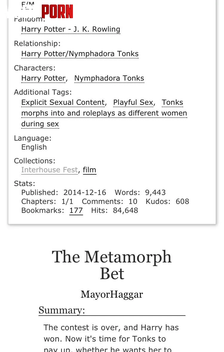 Looking for fanfictions by Anymous1234567